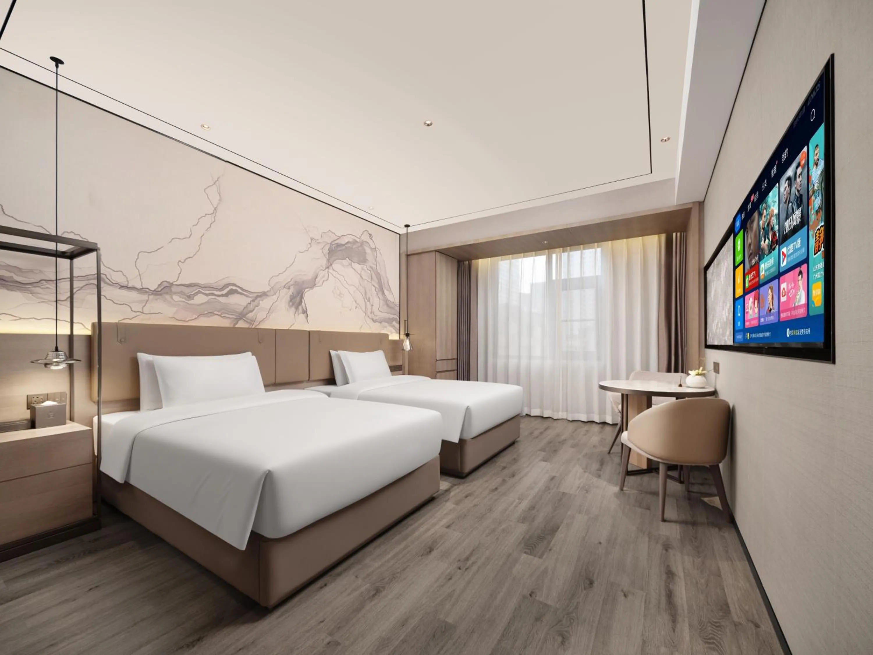 Bed in Yunheyebo Hotel - South Gate of Bell and Drum Tower