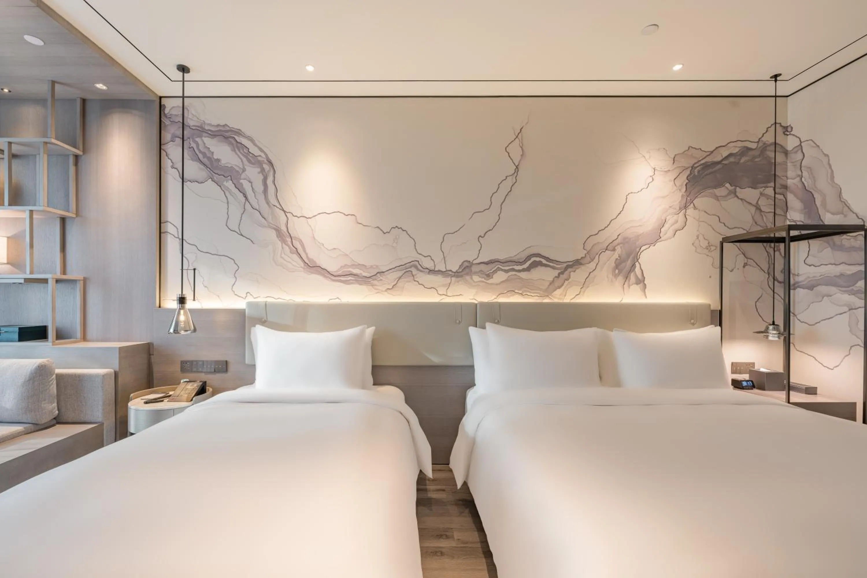 Bed in Yunheyebo Hotel - South Gate of Bell and Drum Tower