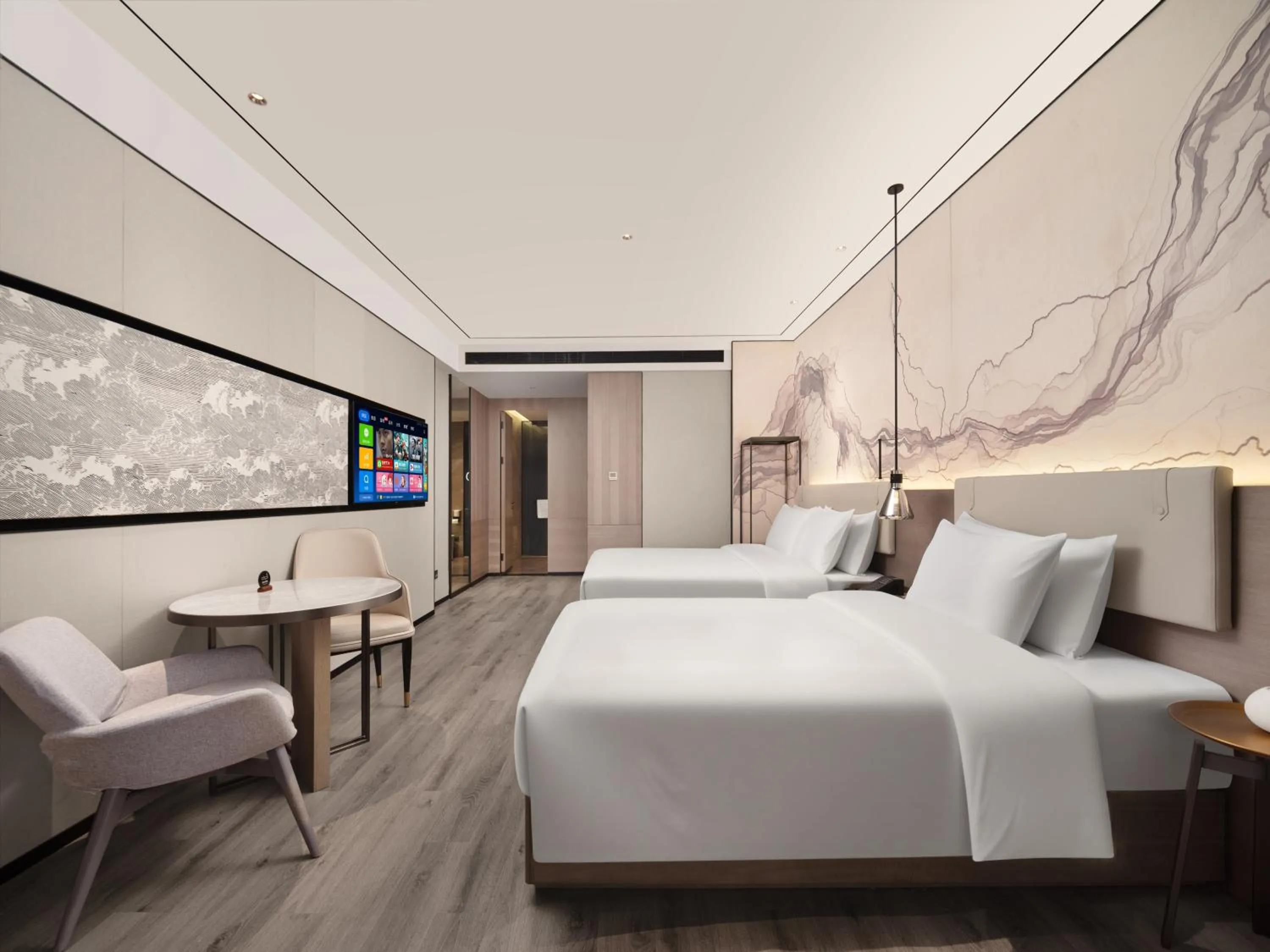 Bed in Yunheyebo Hotel - South Gate of Bell and Drum Tower