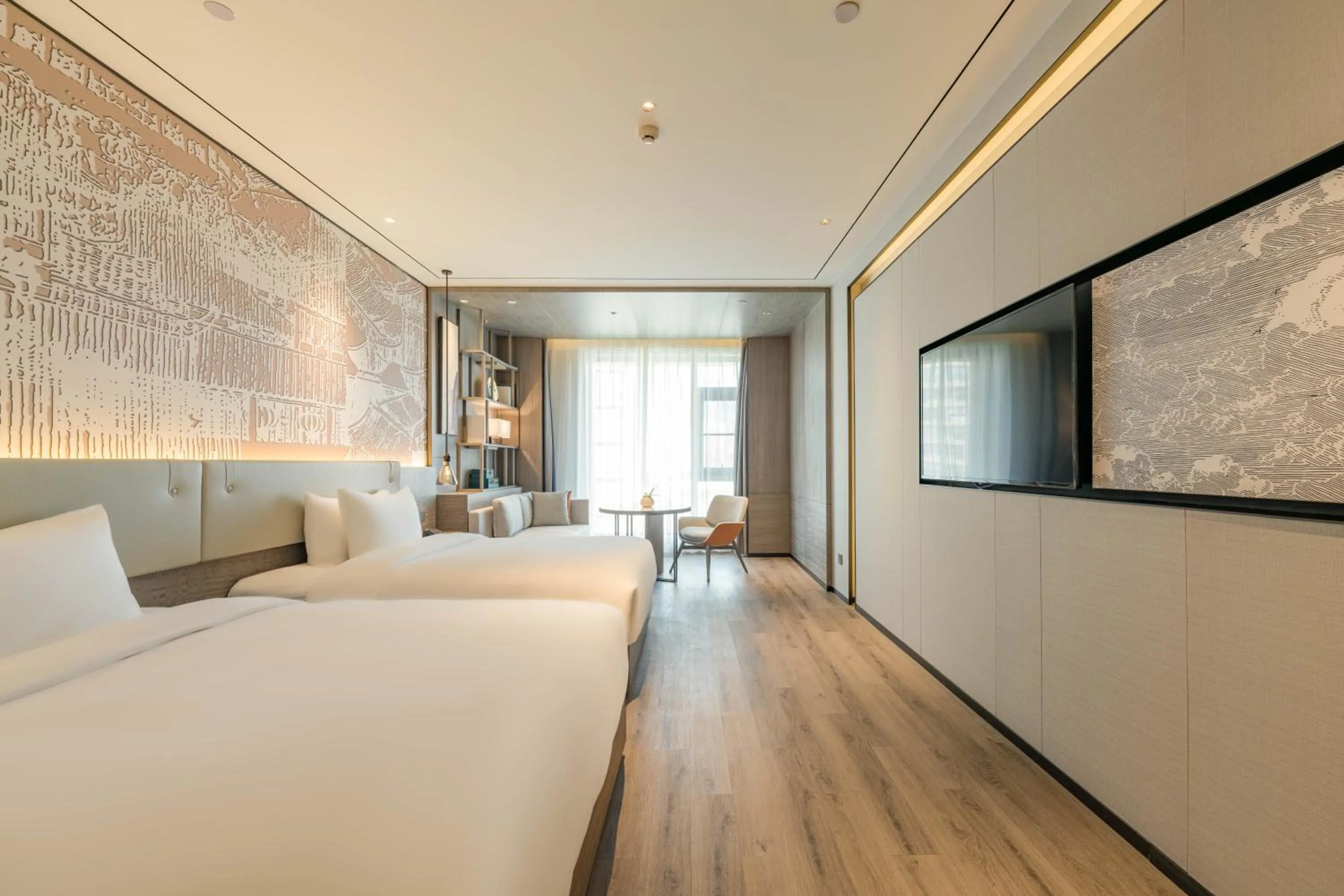 Bed in Yunheyebo Hotel - South Gate of Bell and Drum Tower