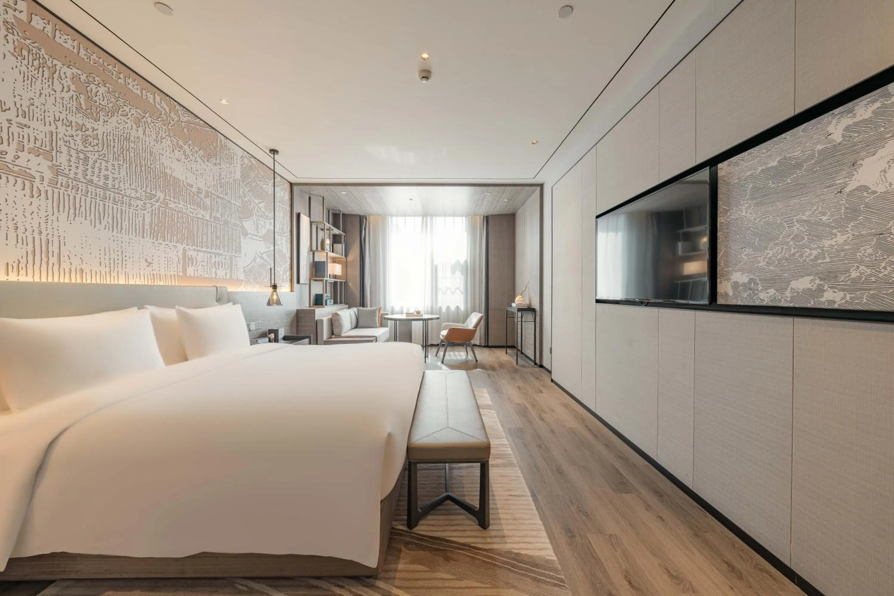 Bed in Yunheyebo Hotel - South Gate of Bell and Drum Tower