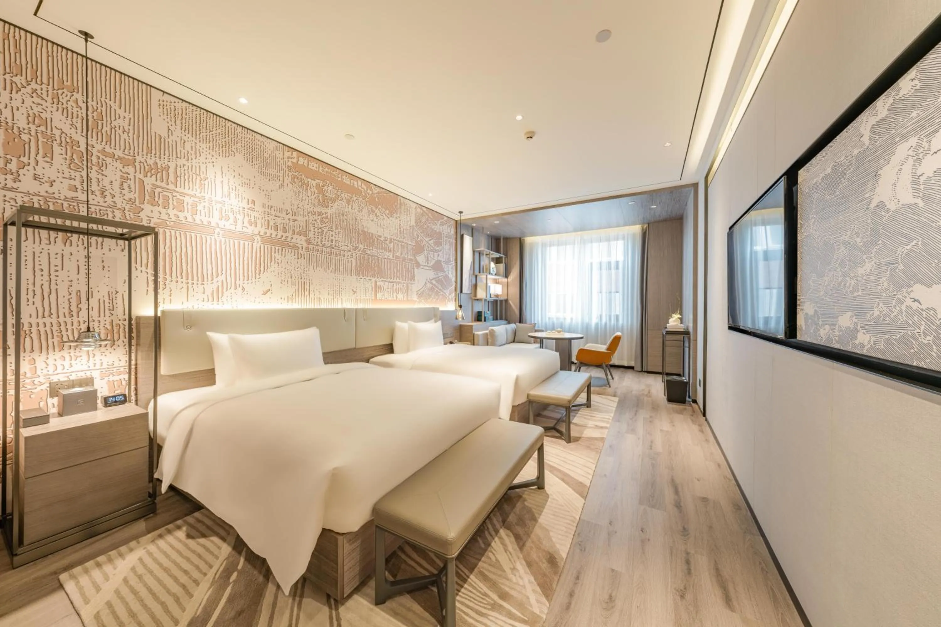 Bed in Yunheyebo Hotel - South Gate of Bell and Drum Tower