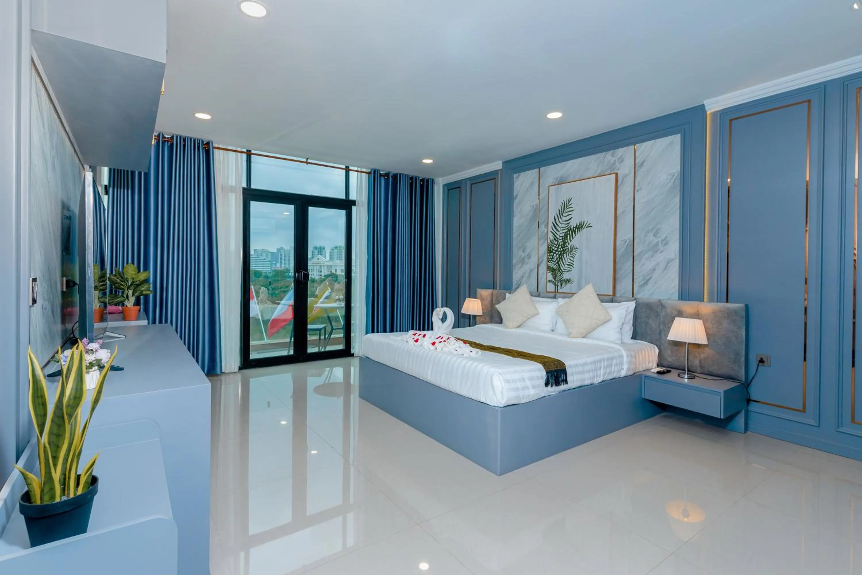 Bed in Sarah Guest House