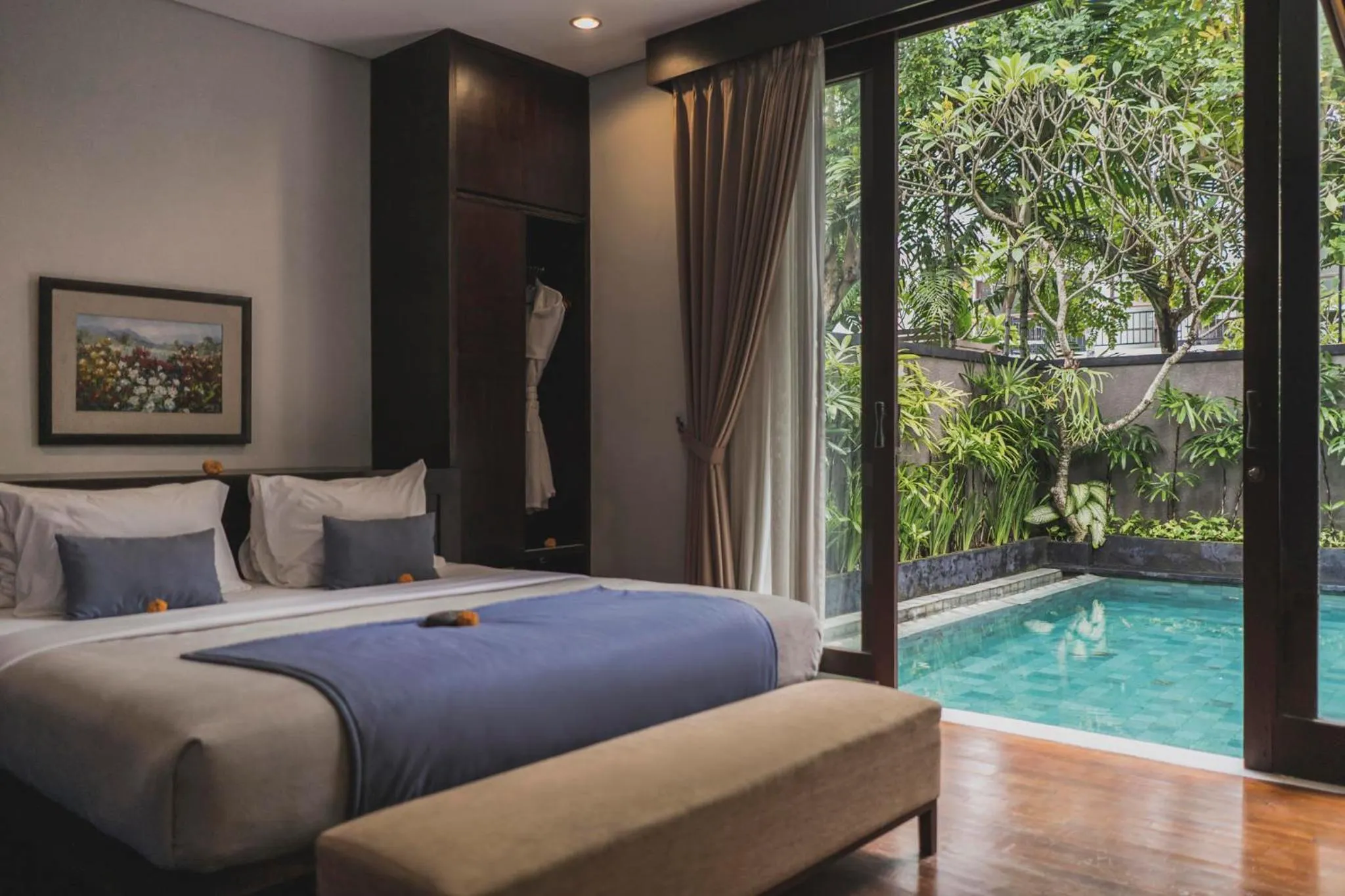 Bedroom, Bed in Canggu Circle Villa by Ini Vie Hospitality