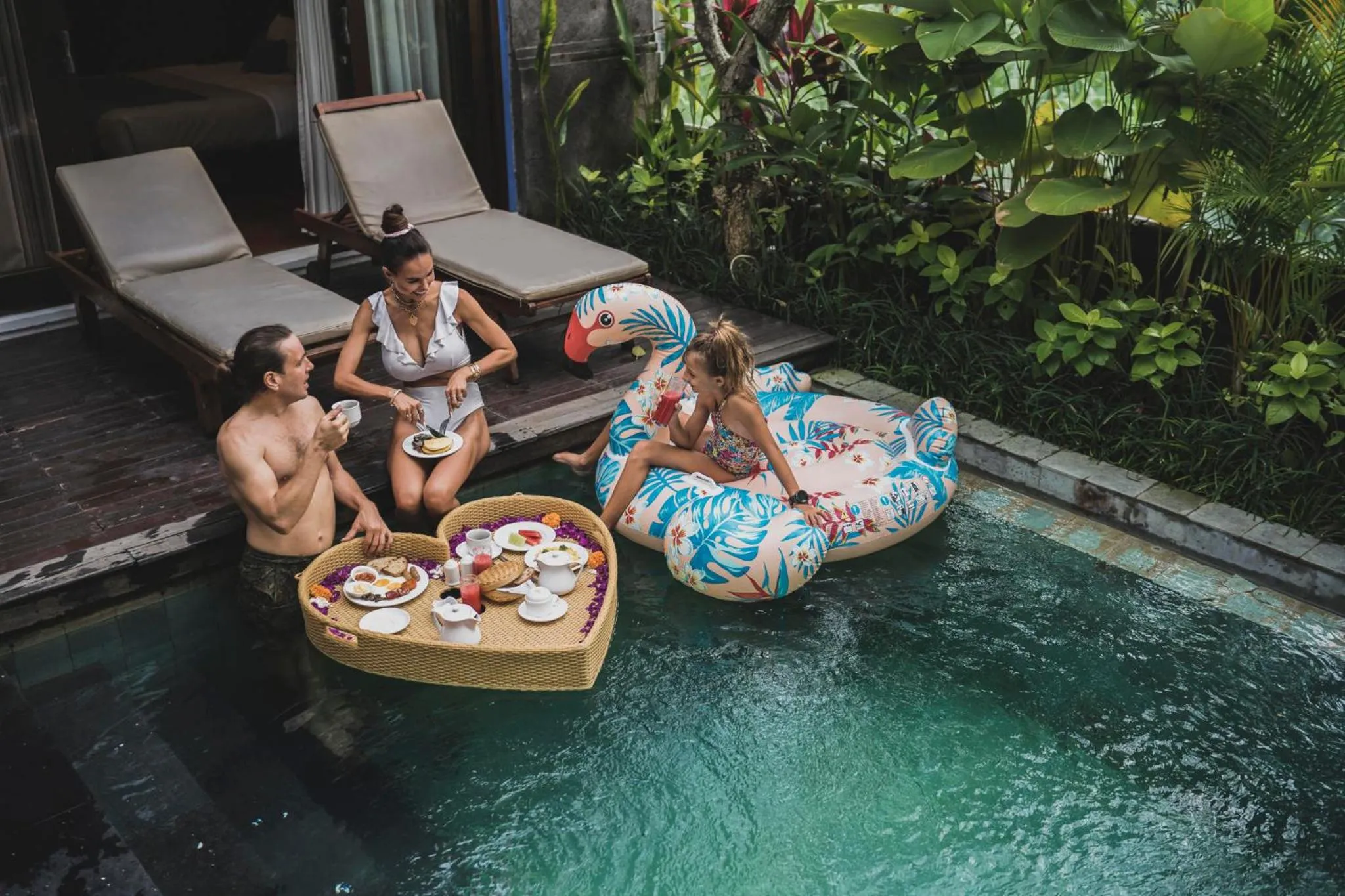 Swimming pool in Canggu Circle Villa by Ini Vie Hospitality
