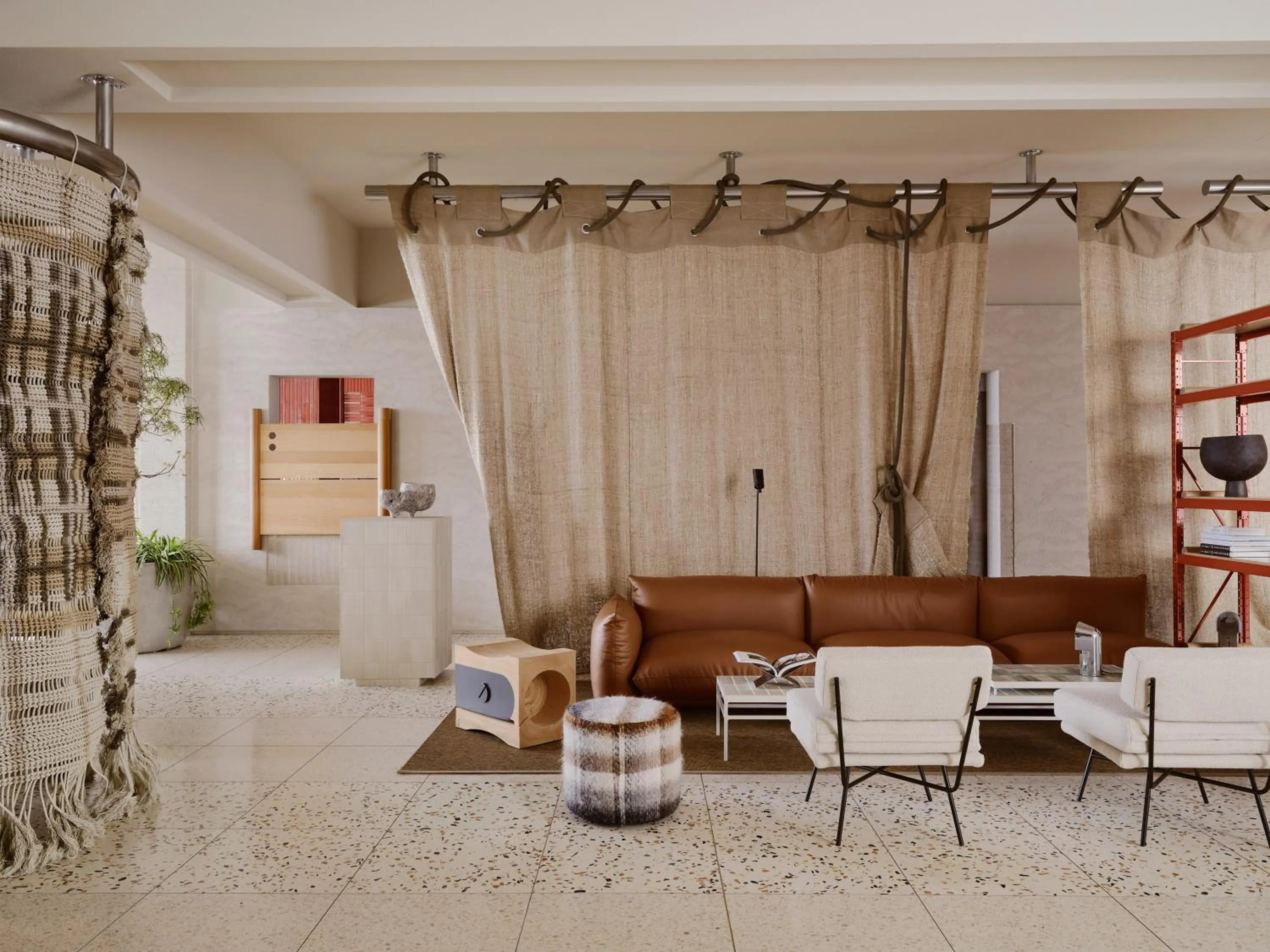 Living room in The StandardX, Melbourne