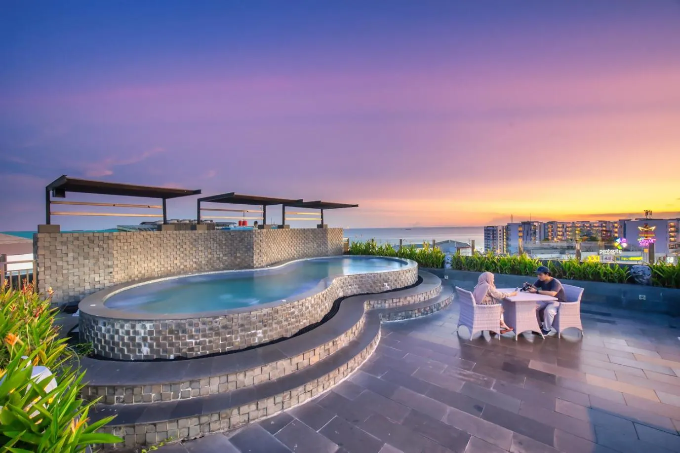 Pool view in J Icon Hip Hotel