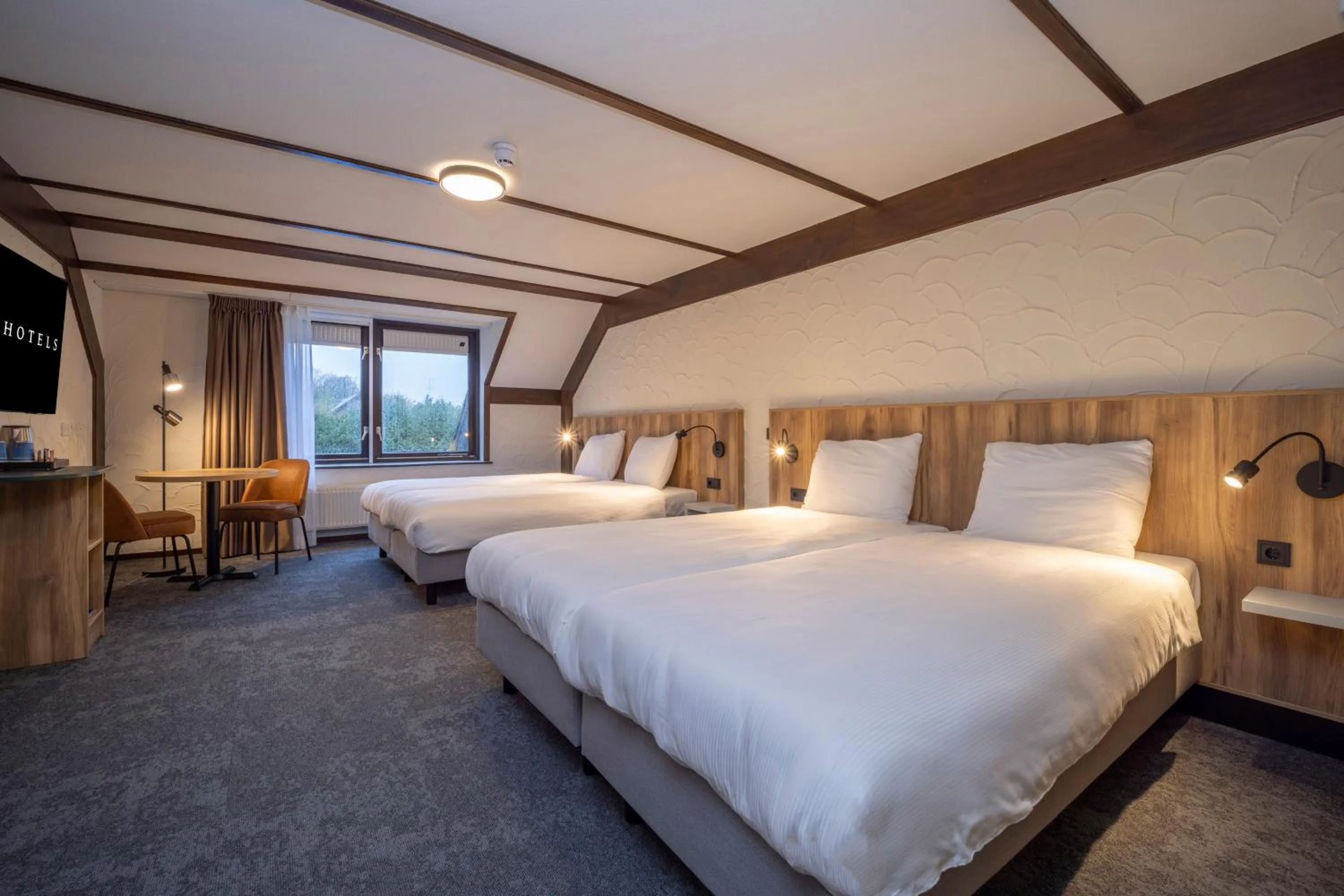 Bedroom, Bed in Fletcher Hotel-Restaurant de Witte Brug