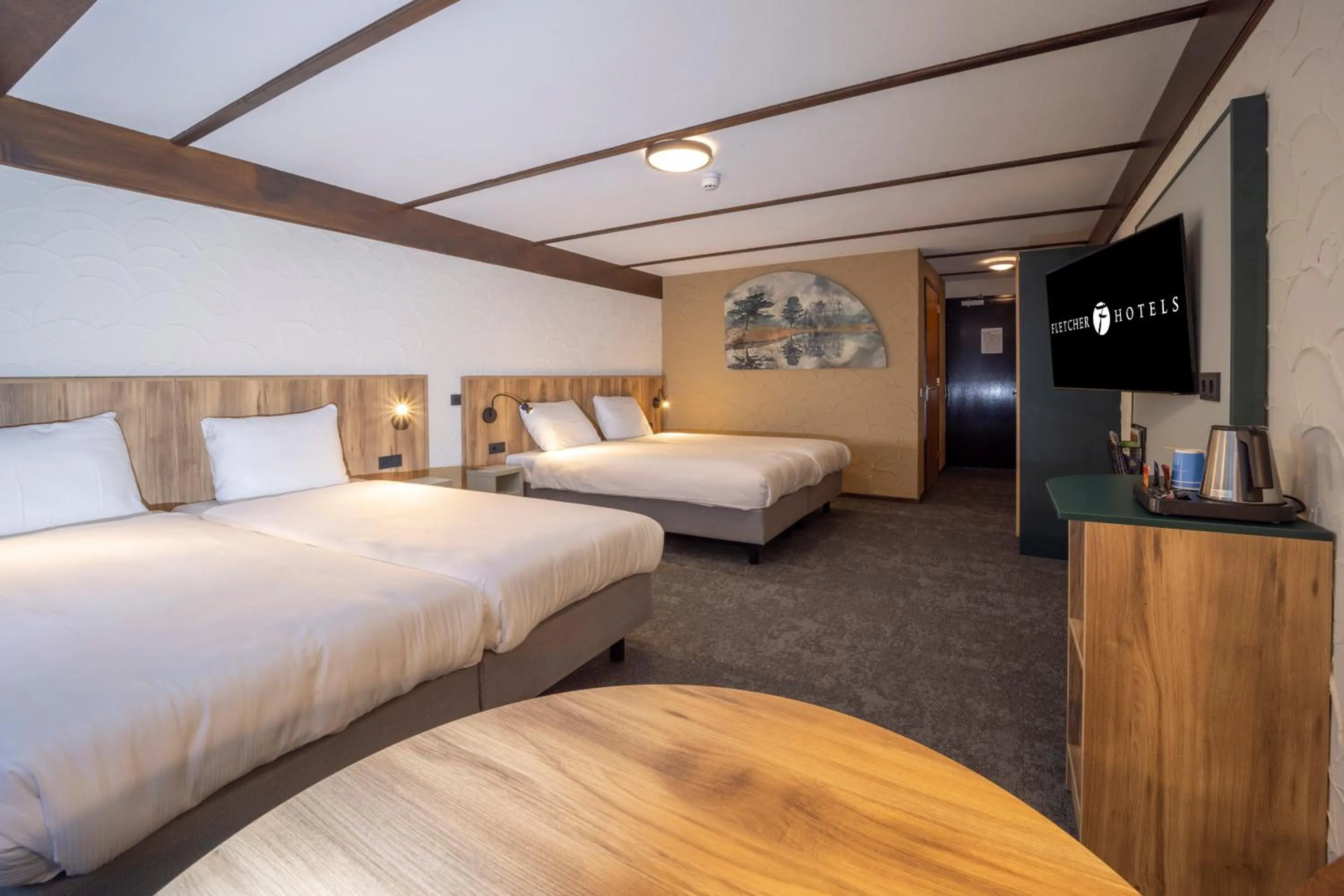 Bedroom, Bed in Fletcher Hotel-Restaurant de Witte Brug