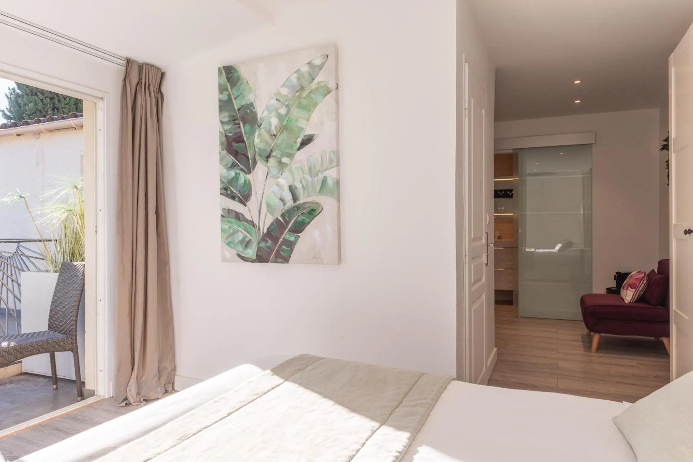 Seating area, Bed in La Bastide Gourmande