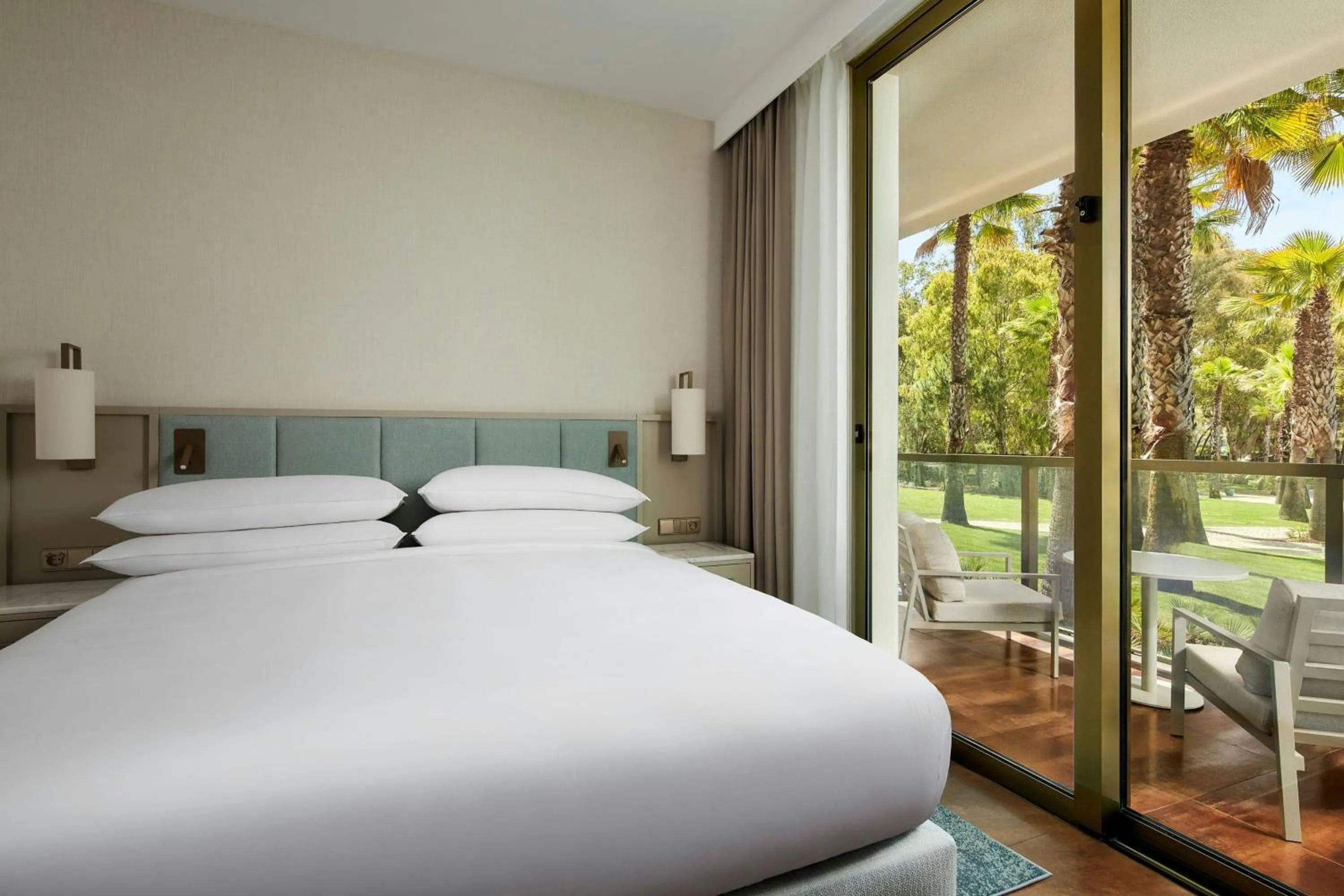 Swimming pool, Bed in Marriott Residences Salgados Resort, Algarve