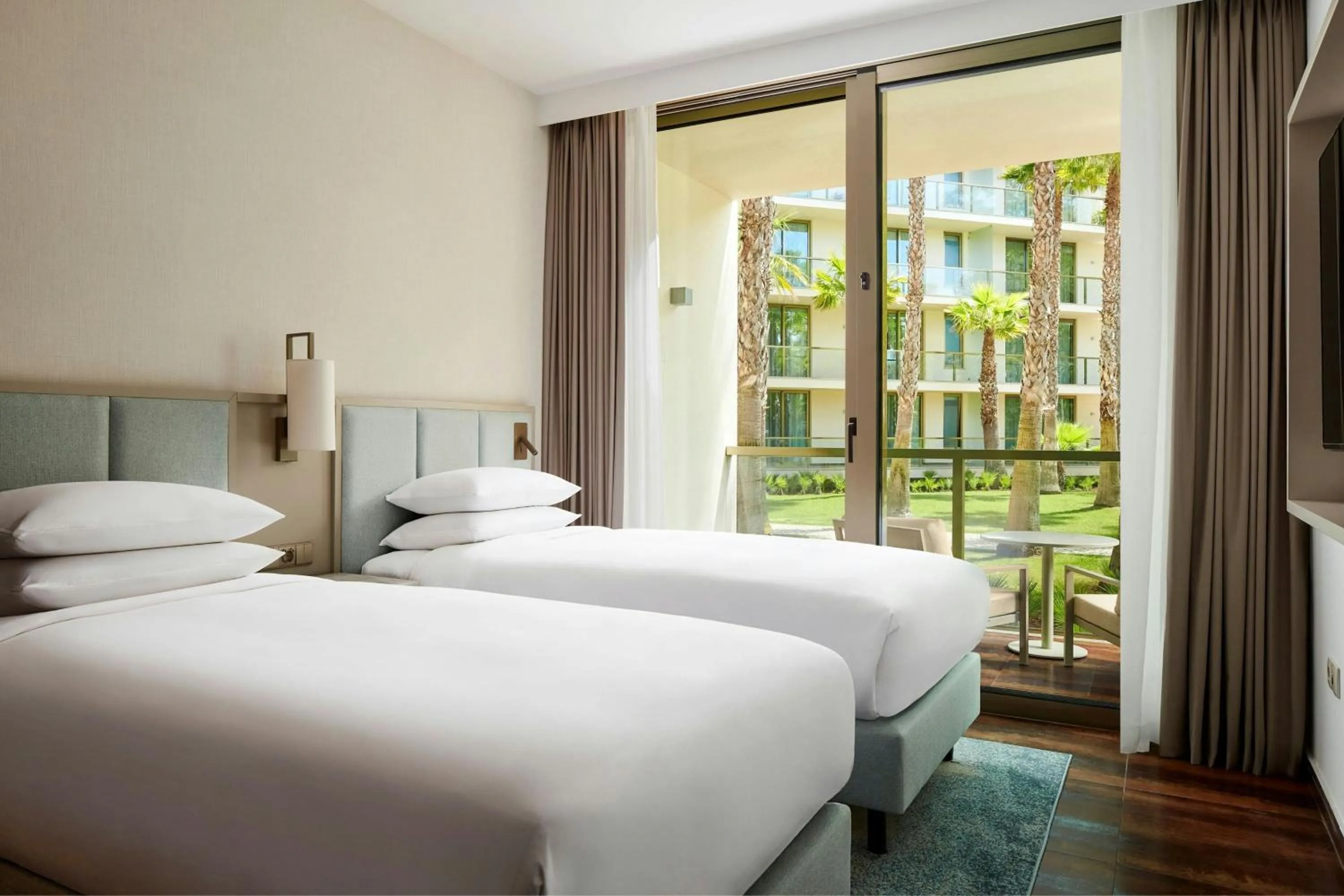 Swimming pool, Bed in Marriott Residences Salgados Resort, Algarve