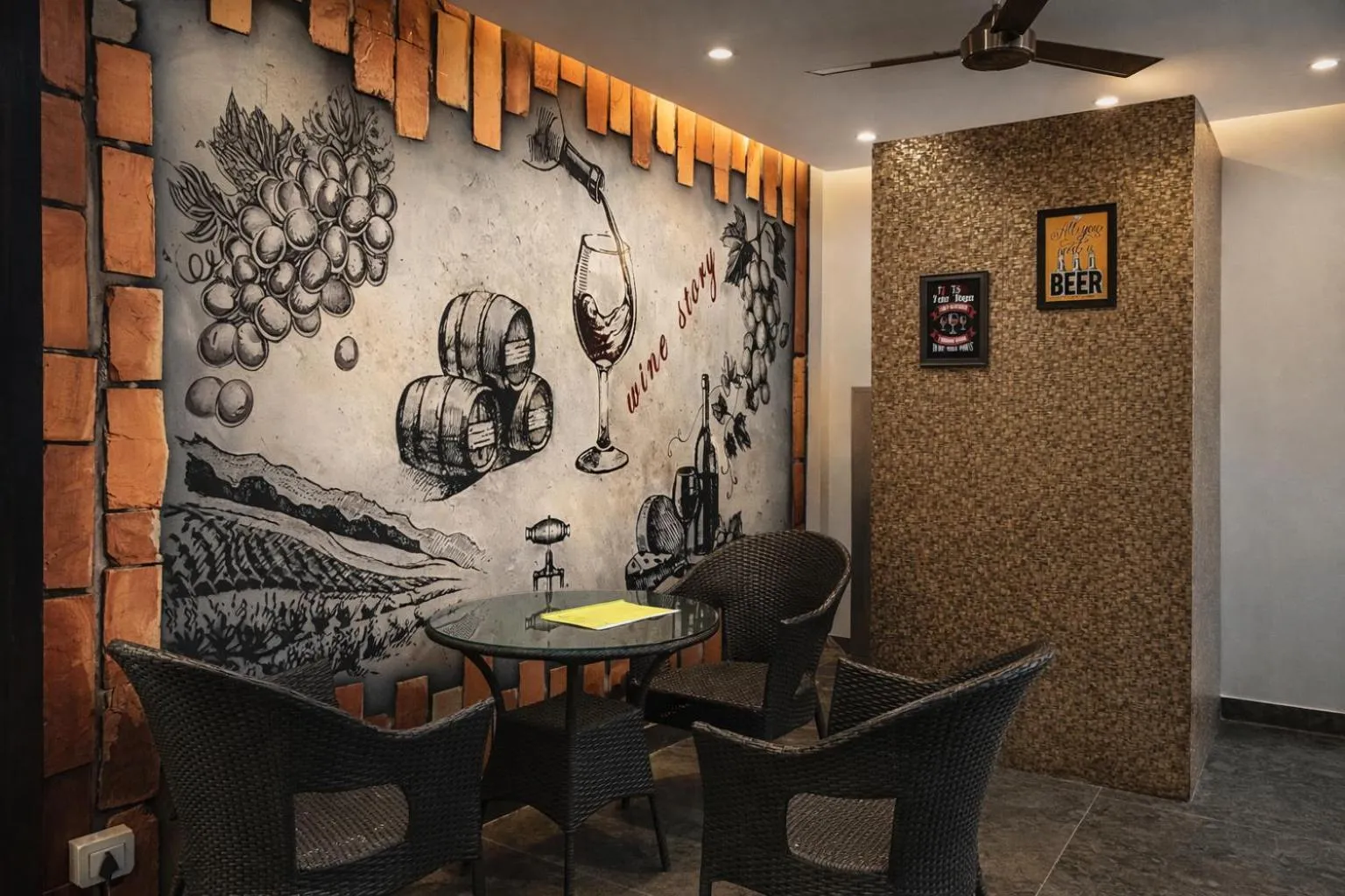 Dining area in AH Grand Villa - Hotel Near Dalai Lama Temple