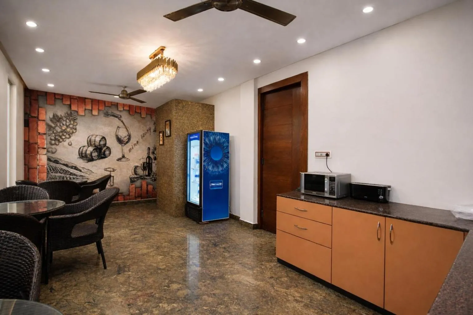 Dining area in AH Grand Villa - Hotel Near Dalai Lama Temple