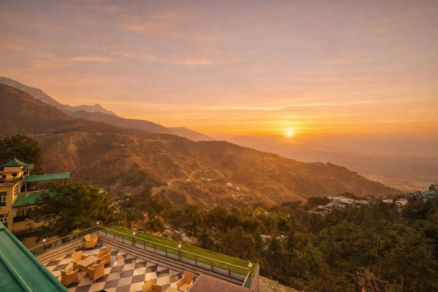 Sunset in AH Grand Villa - Hotel Near Dalai Lama Temple