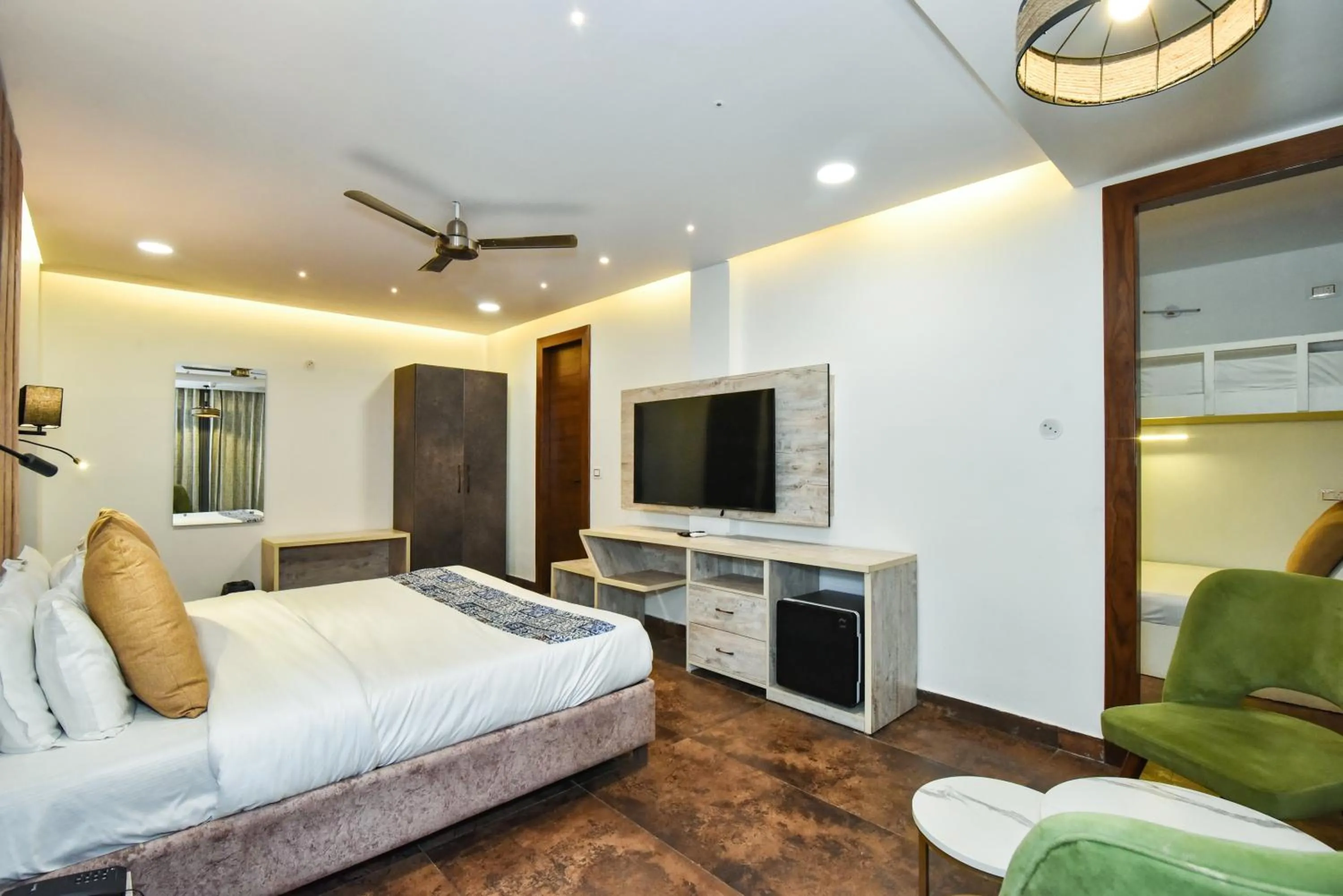 Bed in AH Grand Villa - Hotel Near Dalai Lama Temple