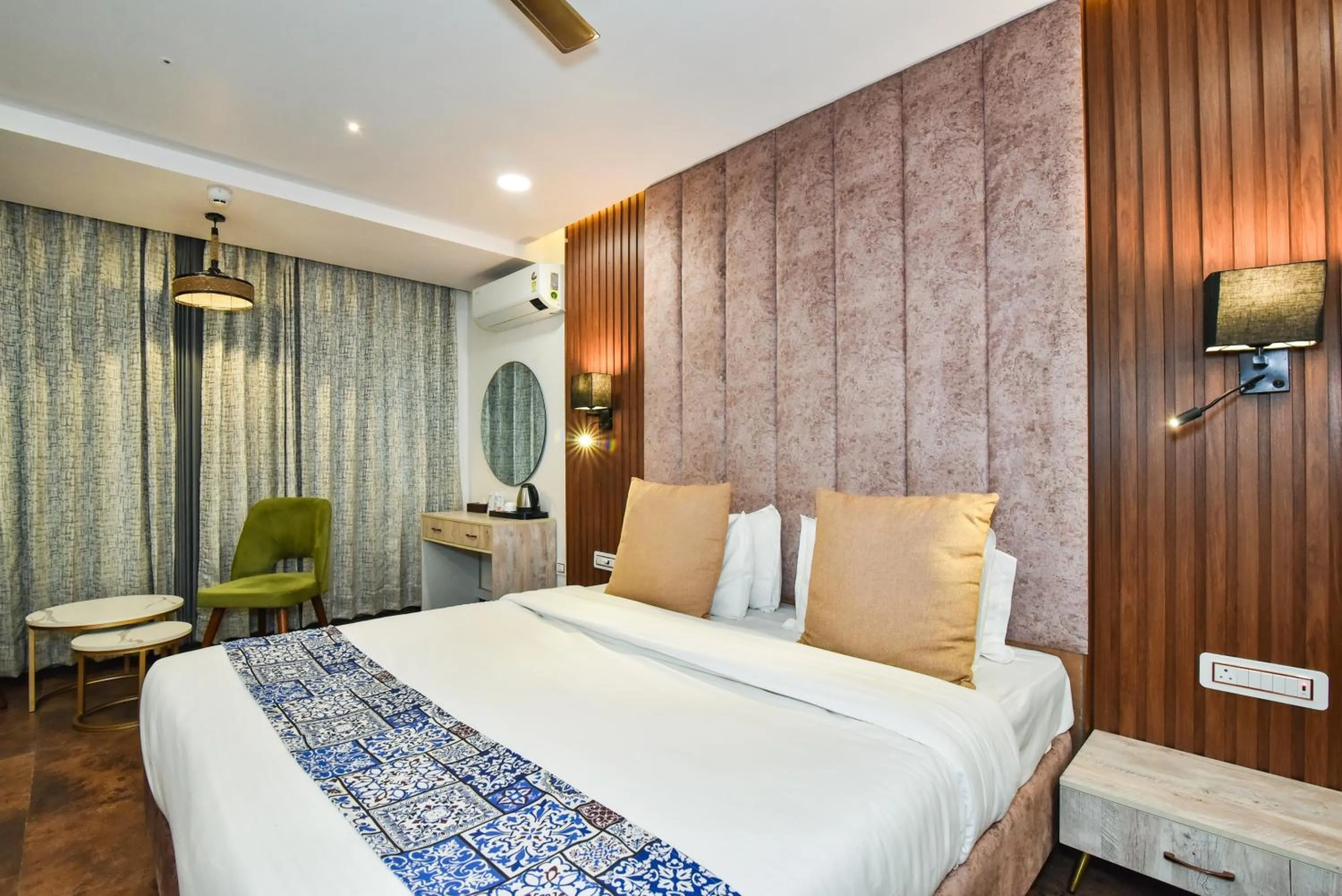 Photo of the whole room, Bed in AH Grand Villa - Hotel Near Dalai Lama Temple