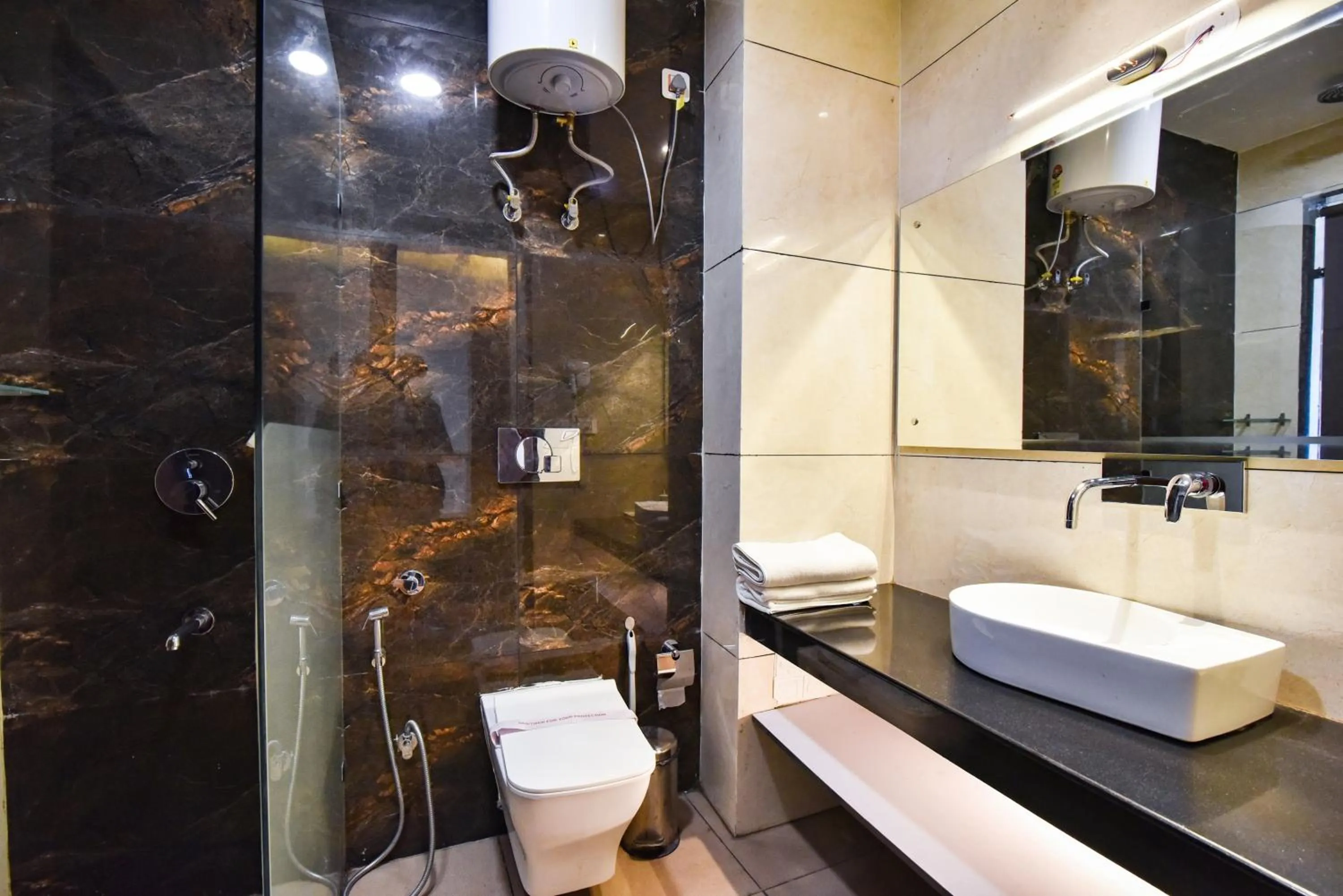 Bathroom in AH Grand Villa - Hotel Near Dalai Lama Temple