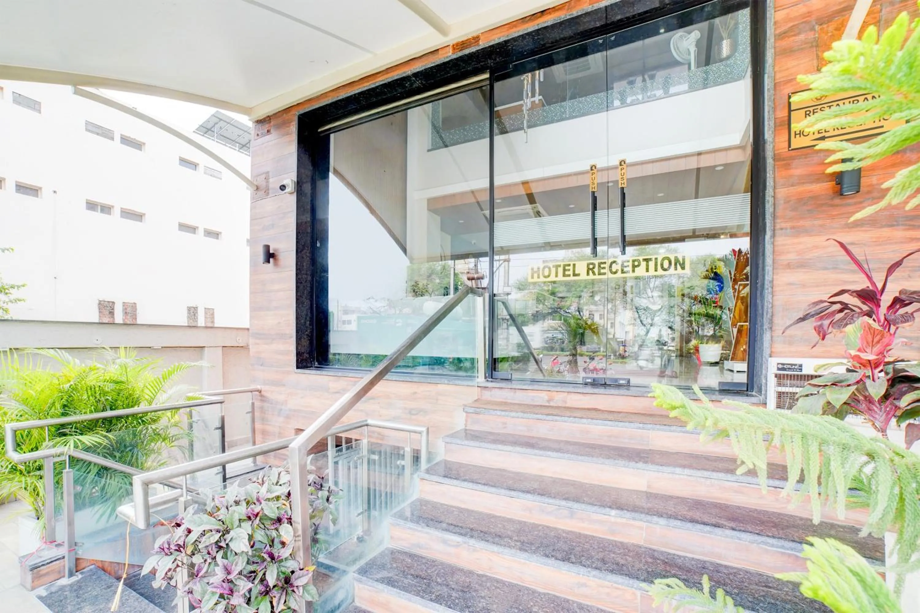 Facade/entrance in Palette by CheckIn Patel Nagar Bhopal