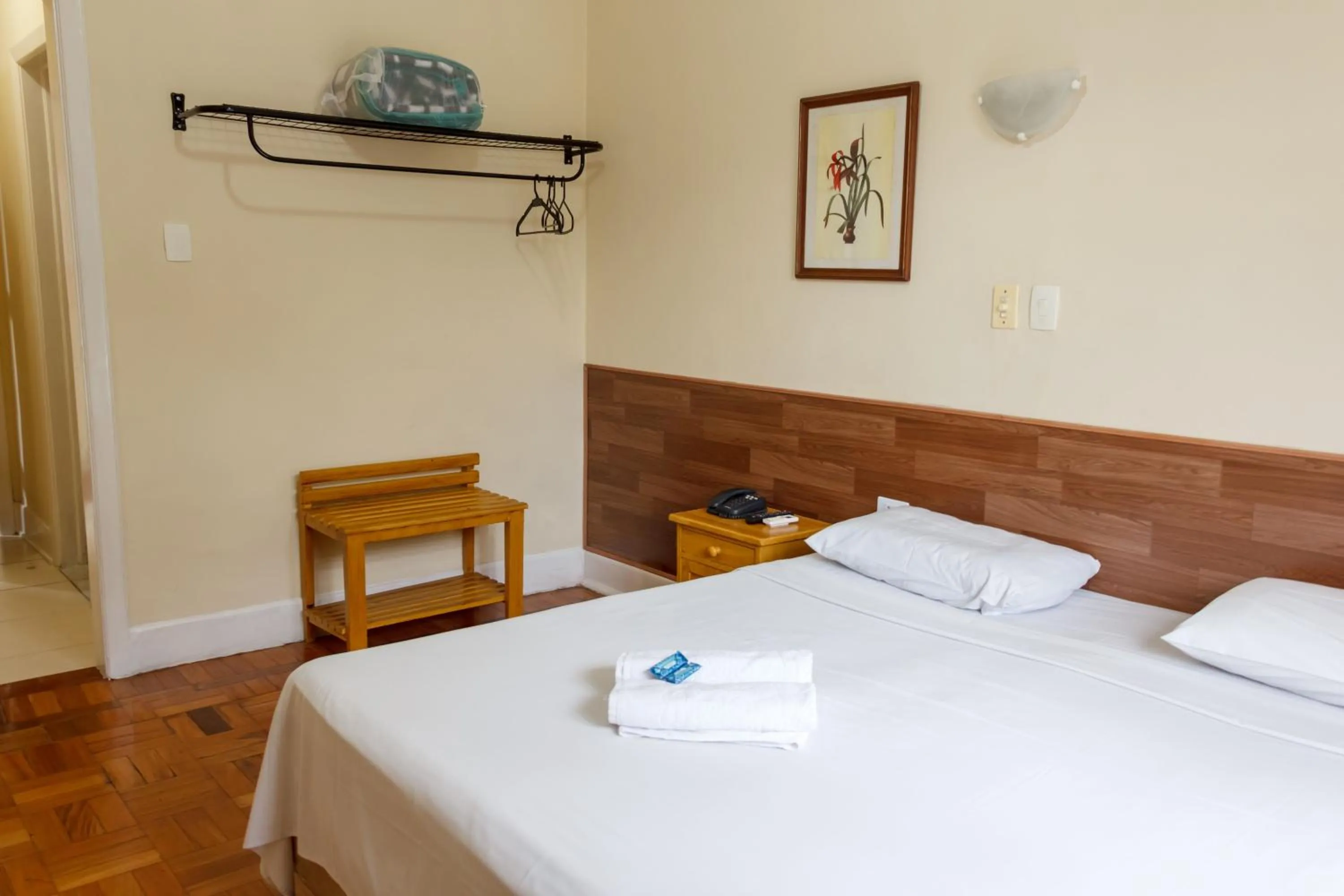 Bed in Hotel Carioca