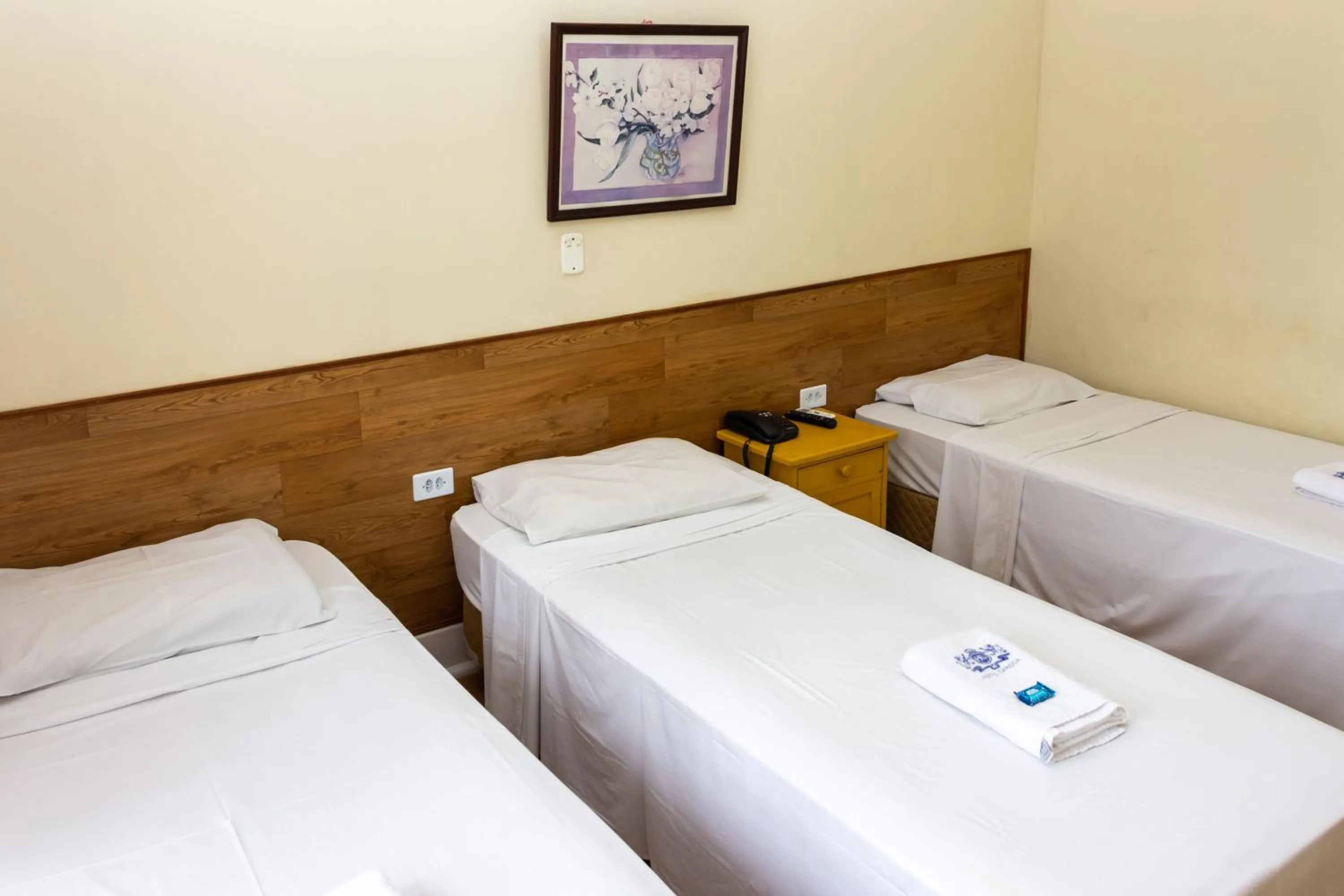 Bed in Hotel Carioca