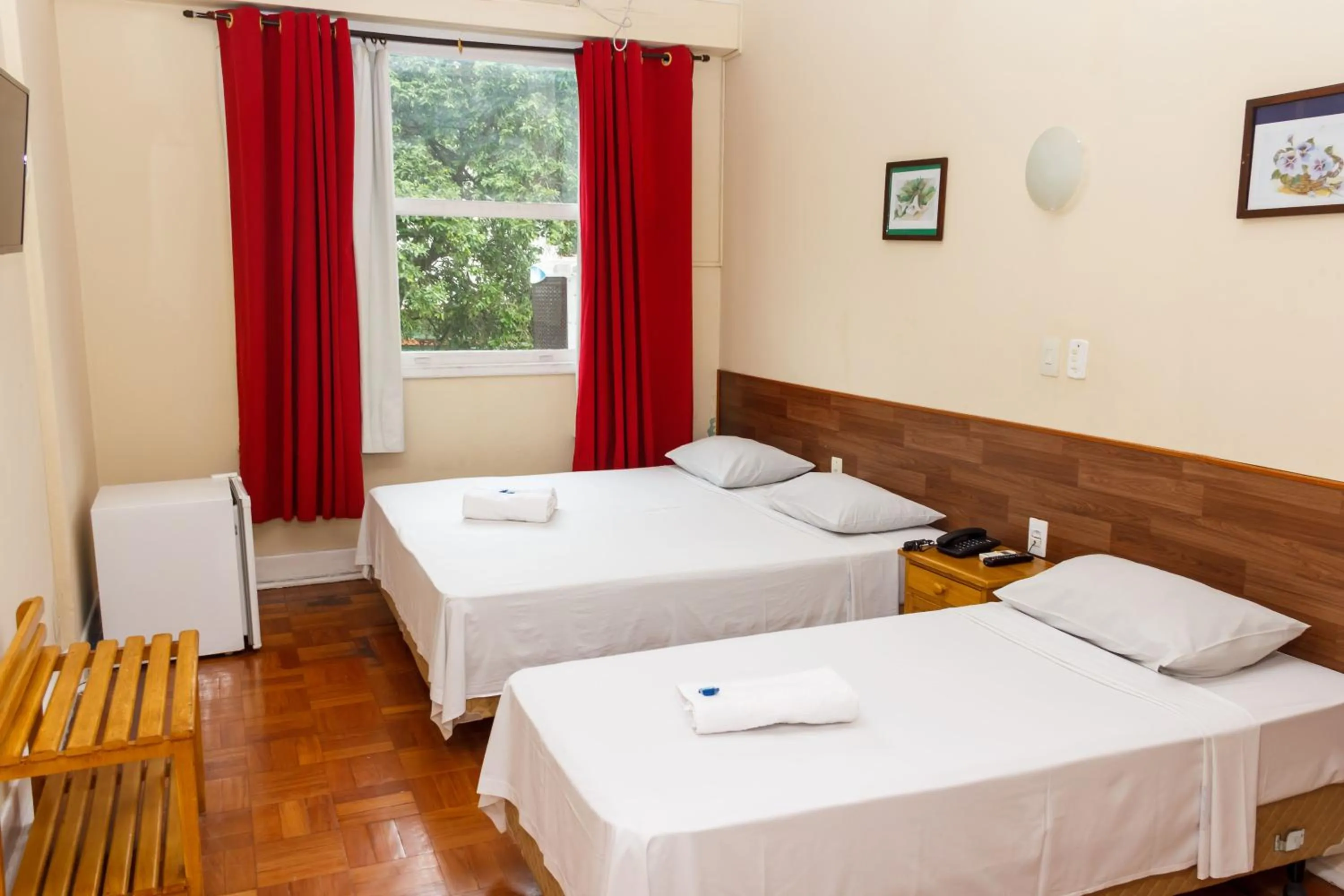 Bed in Hotel Carioca