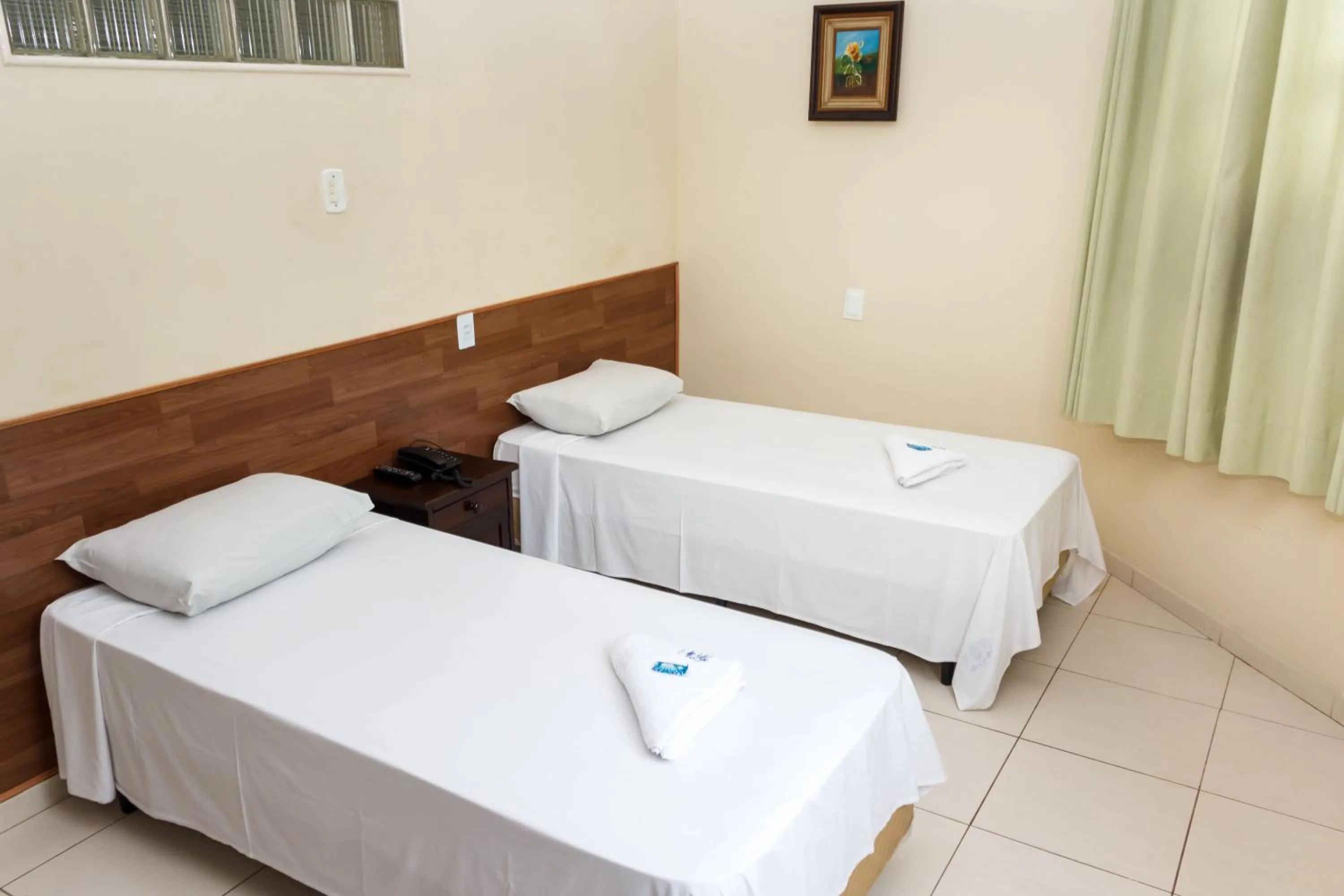 Bed in Hotel Carioca