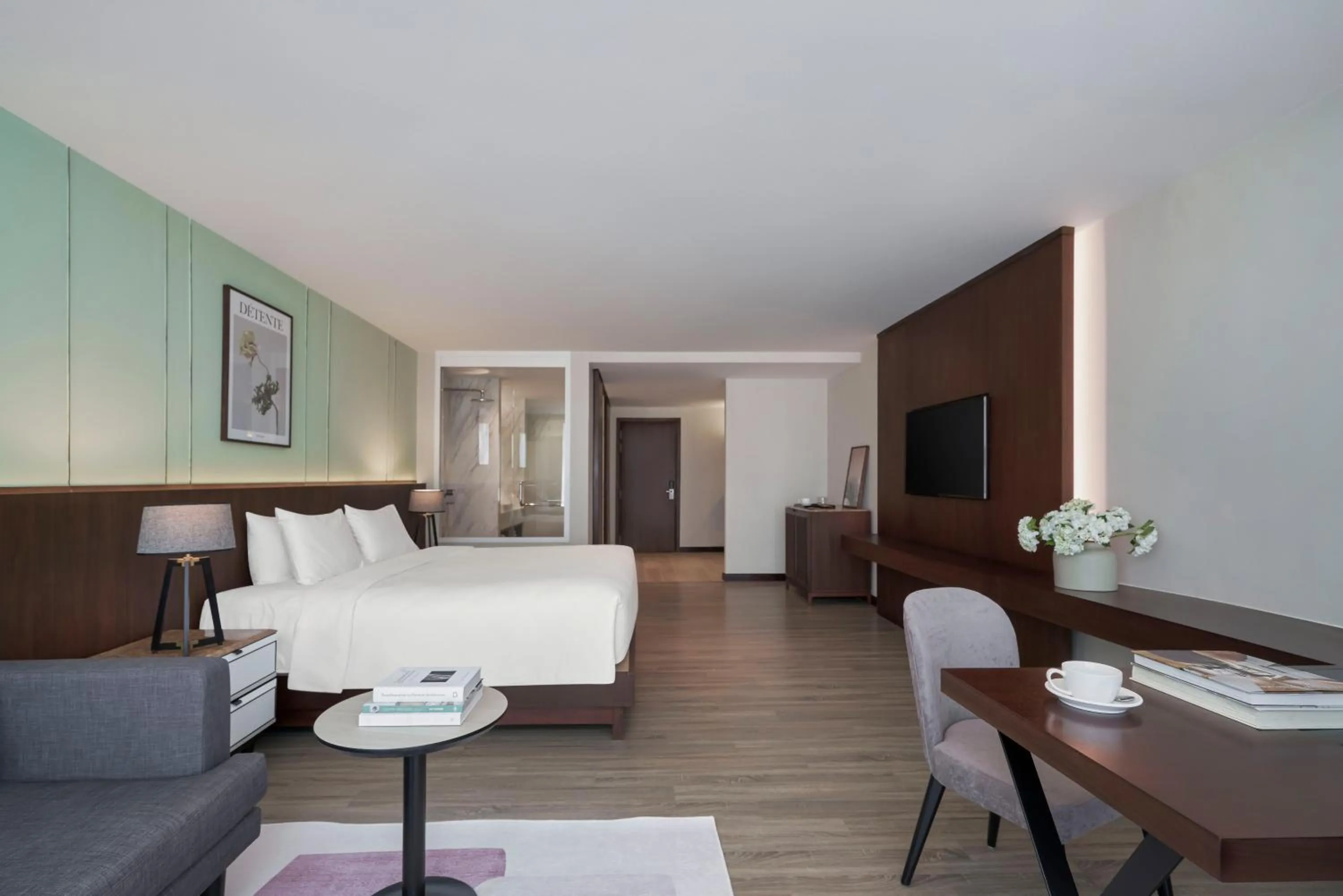 Photo of the whole room, Bed in Signature by M Village Lê Thánh Tôn