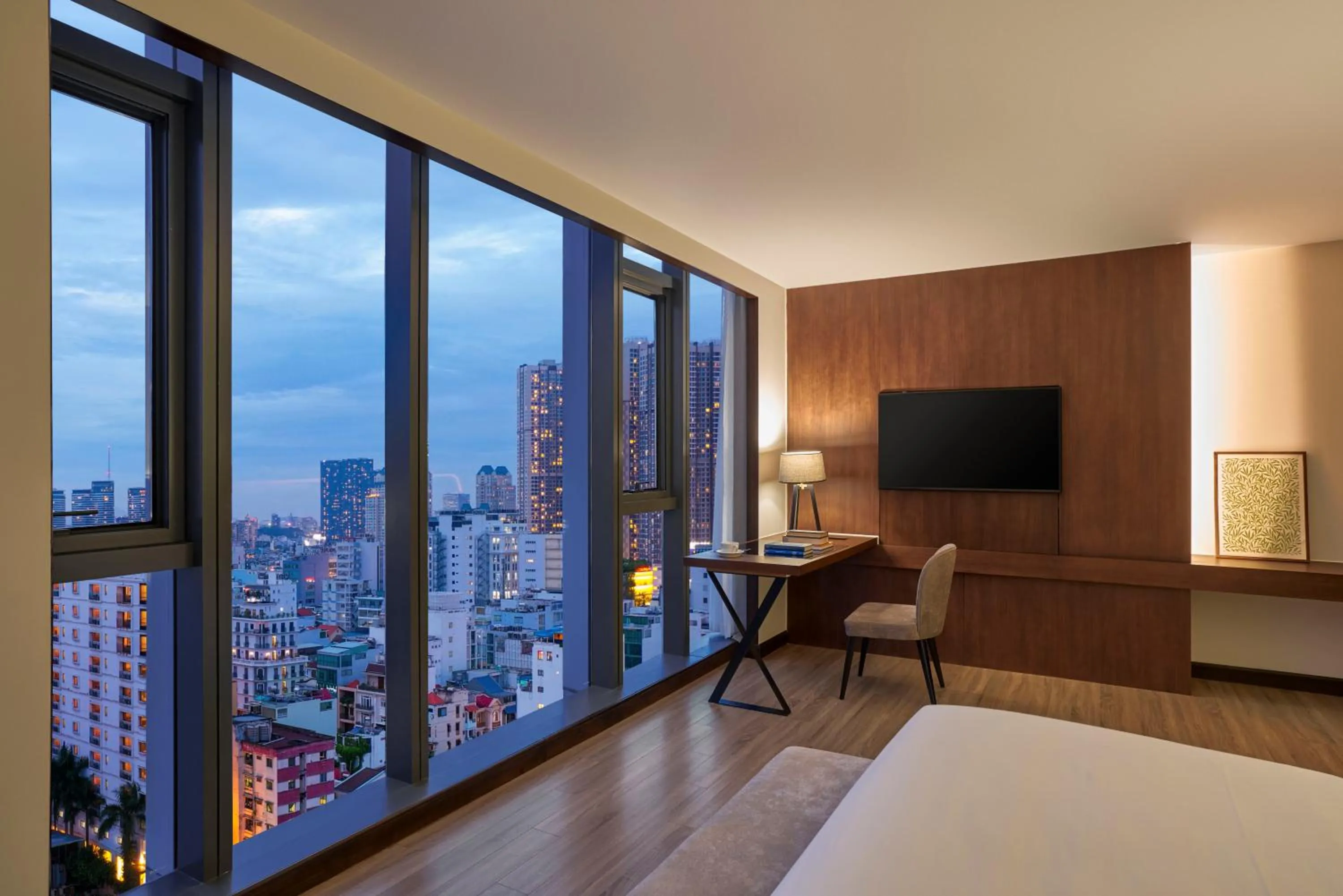 View (from property/room), Bed in Signature by M Village Lê Thánh Tôn