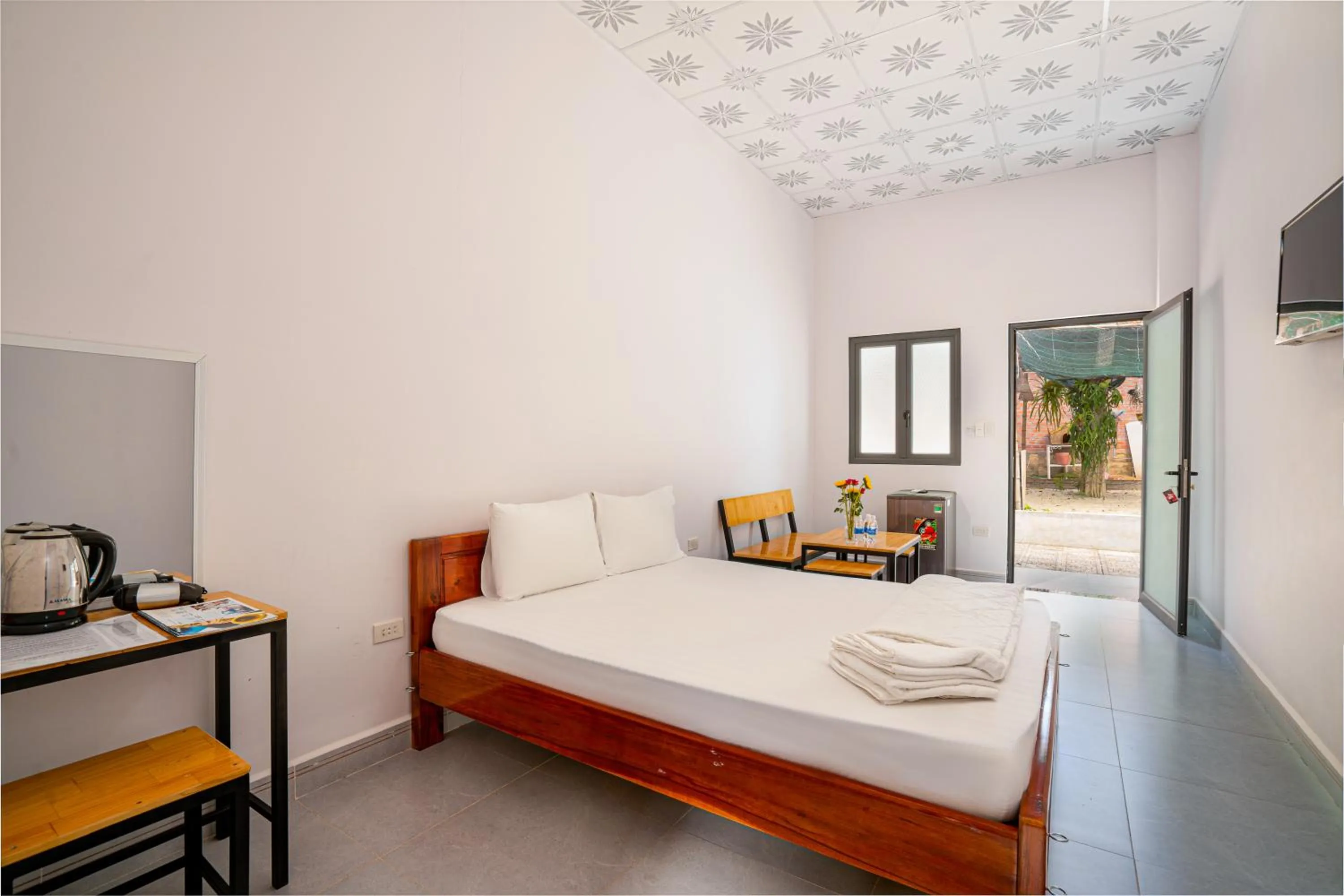 Bed in Huong Giang Bungalow