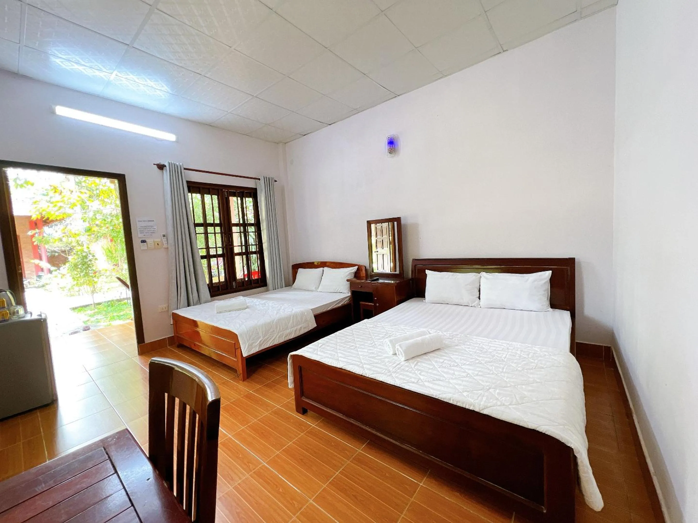 Bed in Huong Giang Bungalow