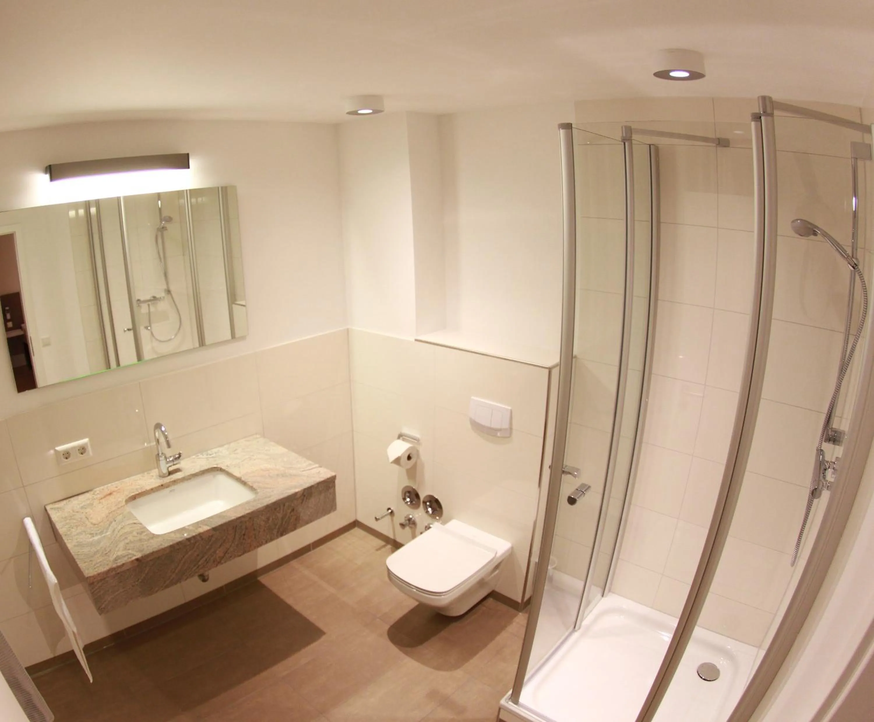 Bathroom in Hotel-Restaurant Entrada