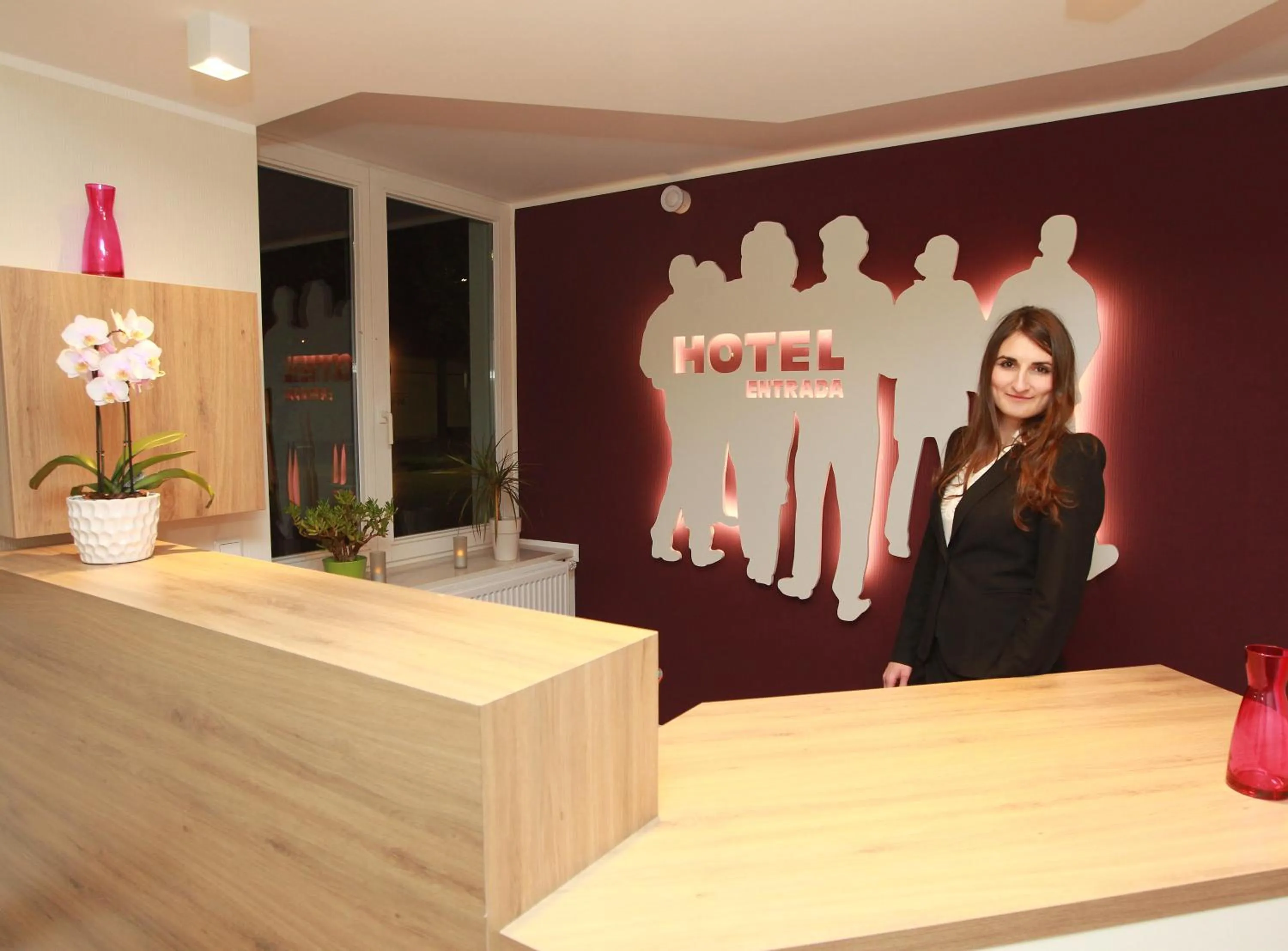 Lobby or reception in Hotel-Restaurant Entrada