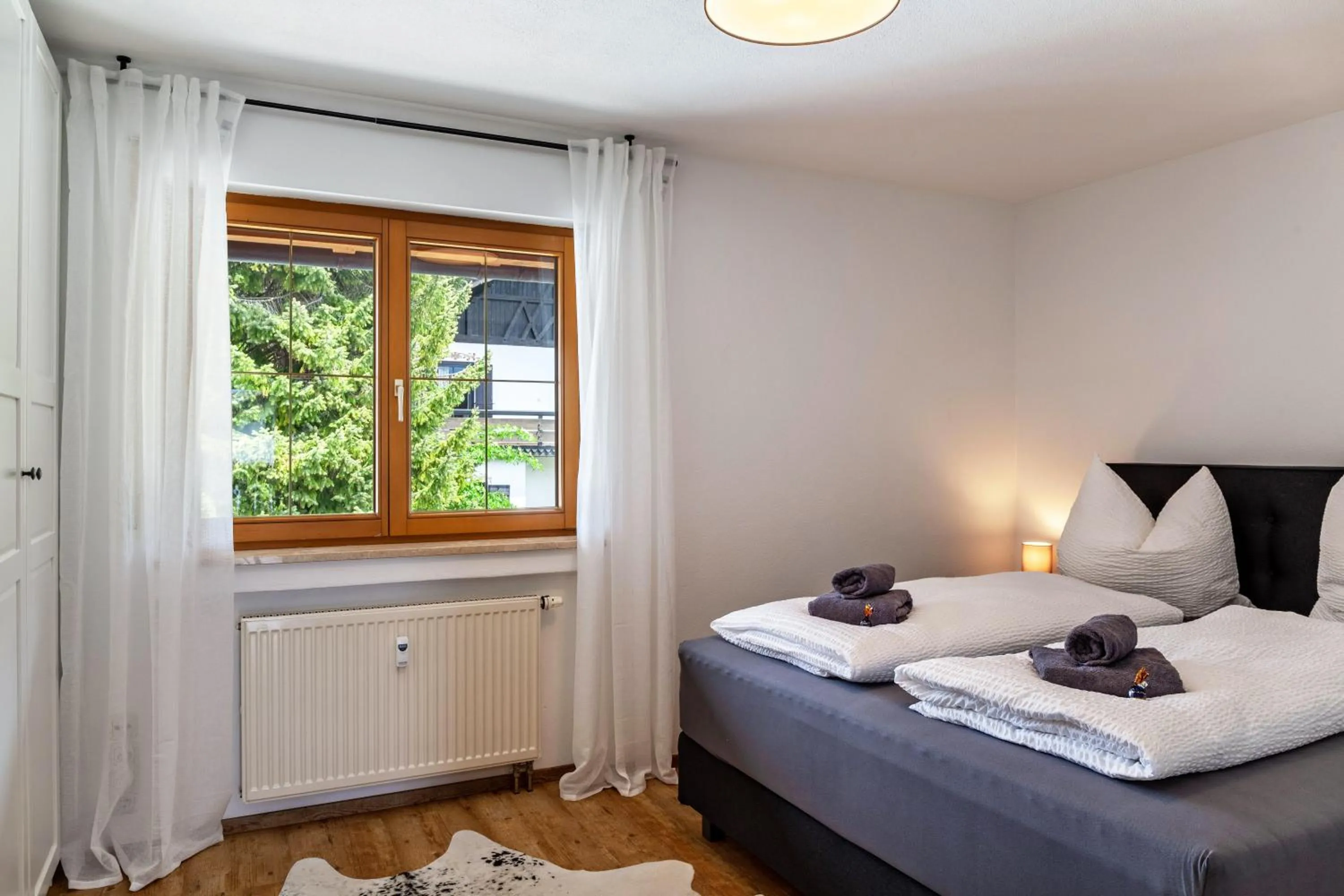 Living room, Bed in Alpblick Apartment Alpspitze