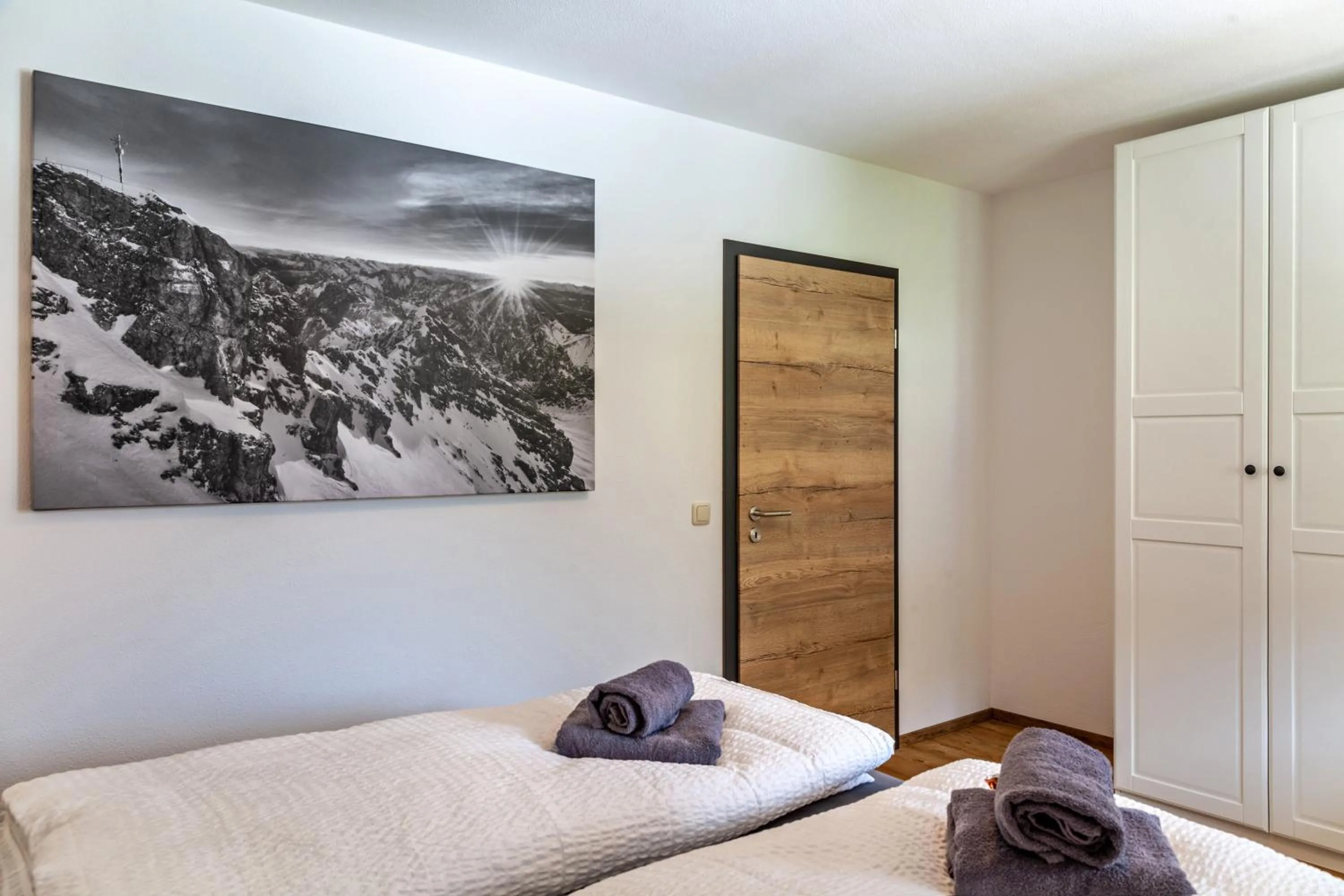 Living room, Bed in Alpblick Apartment Alpspitze
