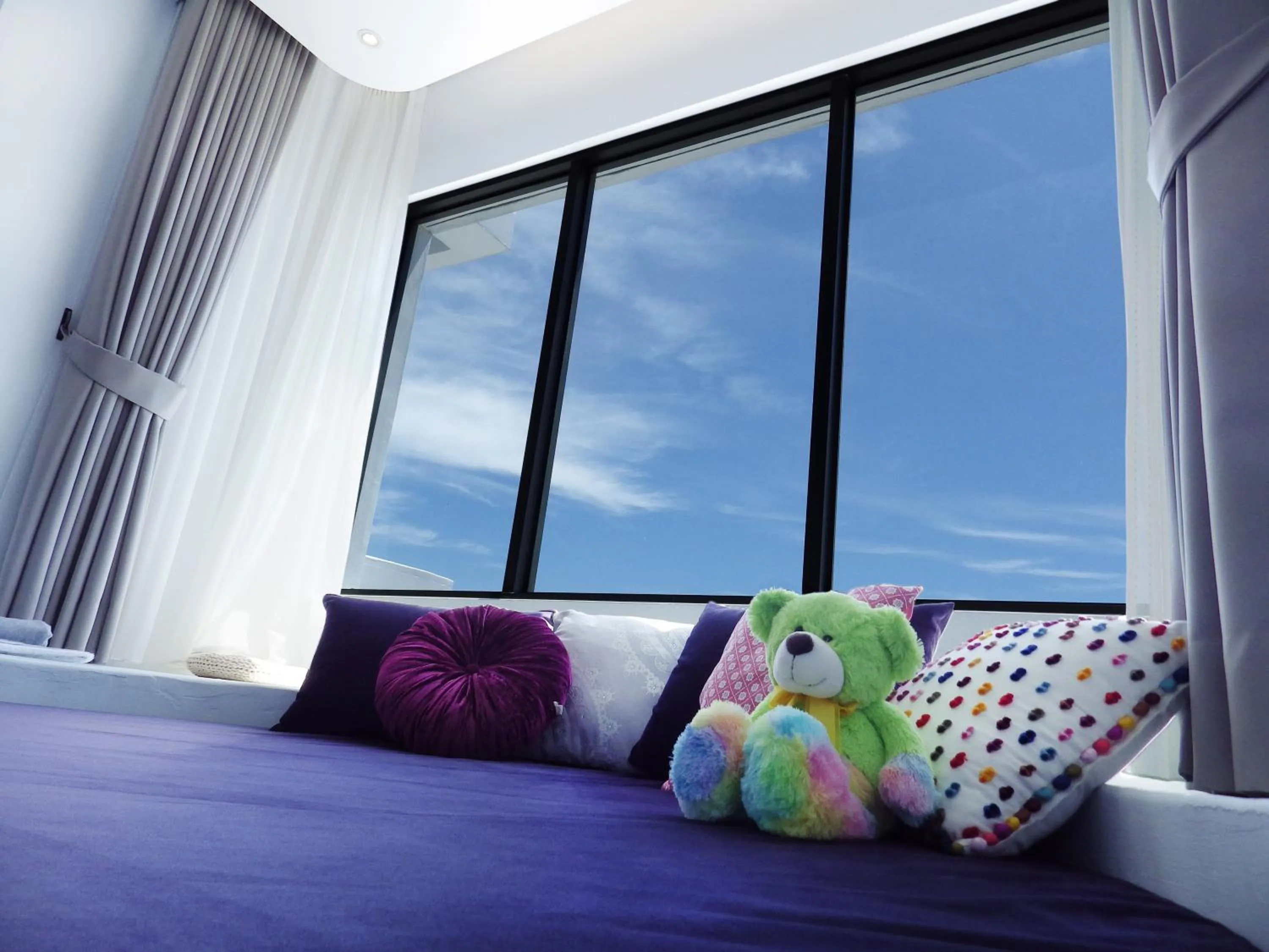 Bed in Sea Shore Hotel