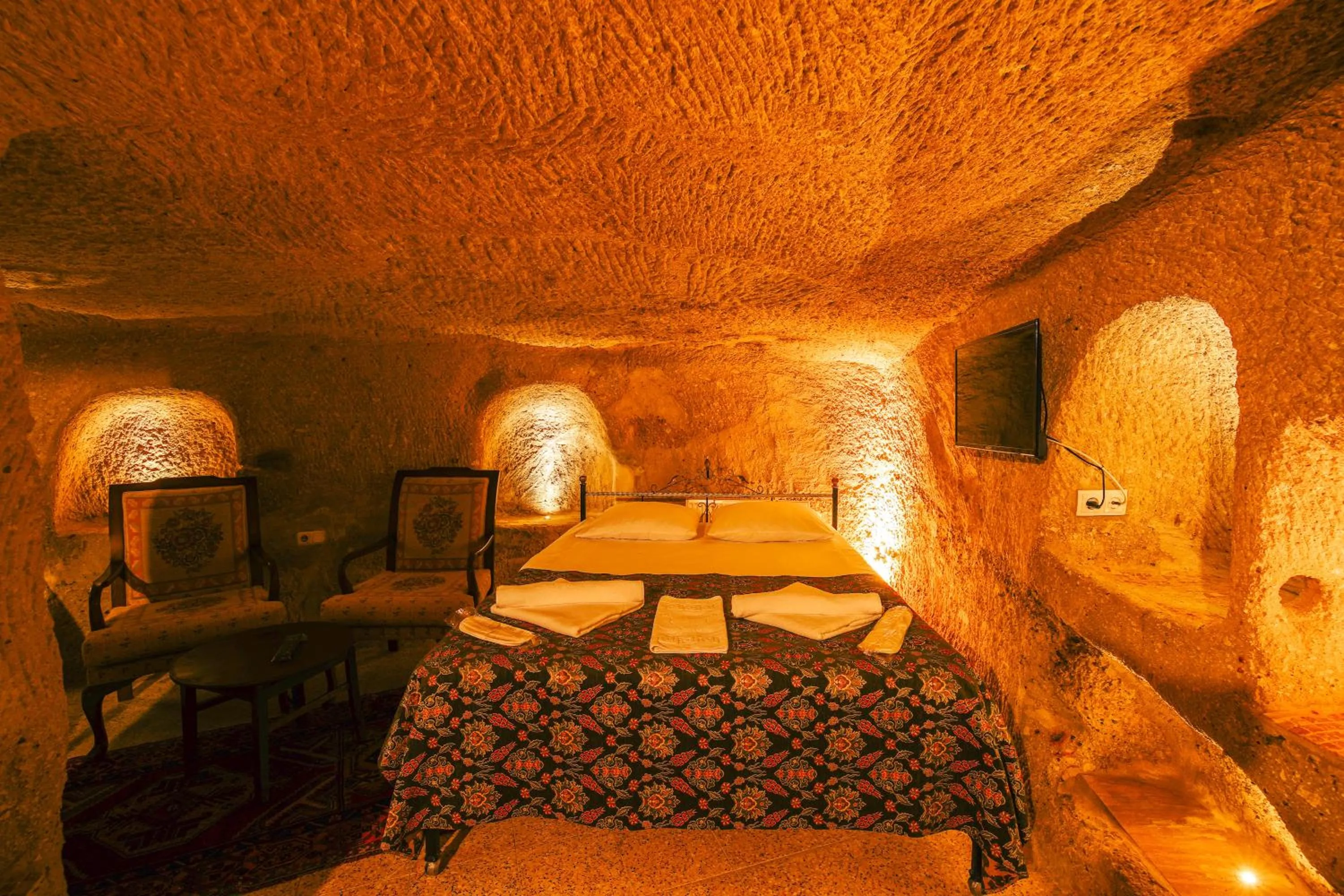 Bed in Alaca Cave Cappadocia