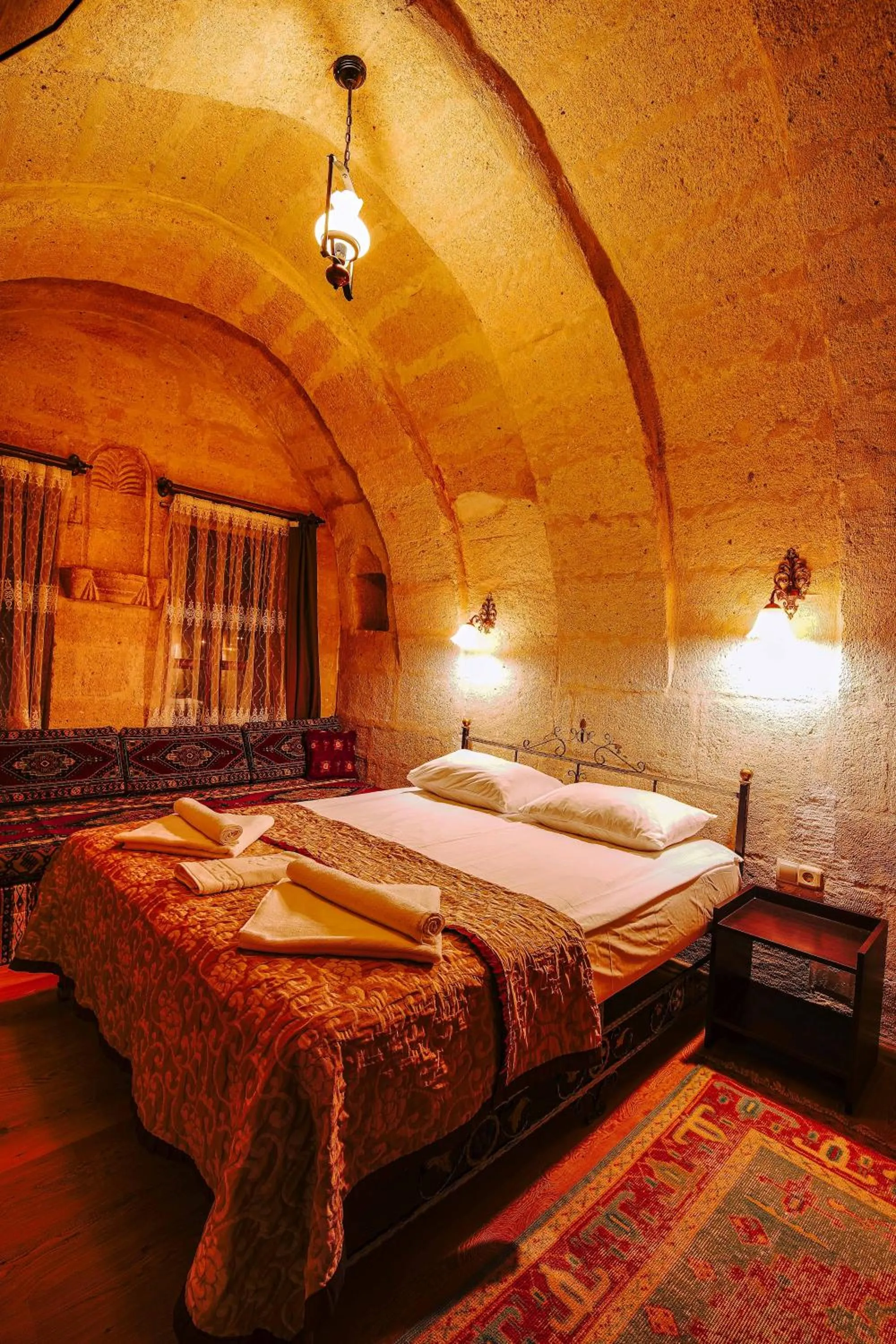 Bed in Alaca Cave Cappadocia