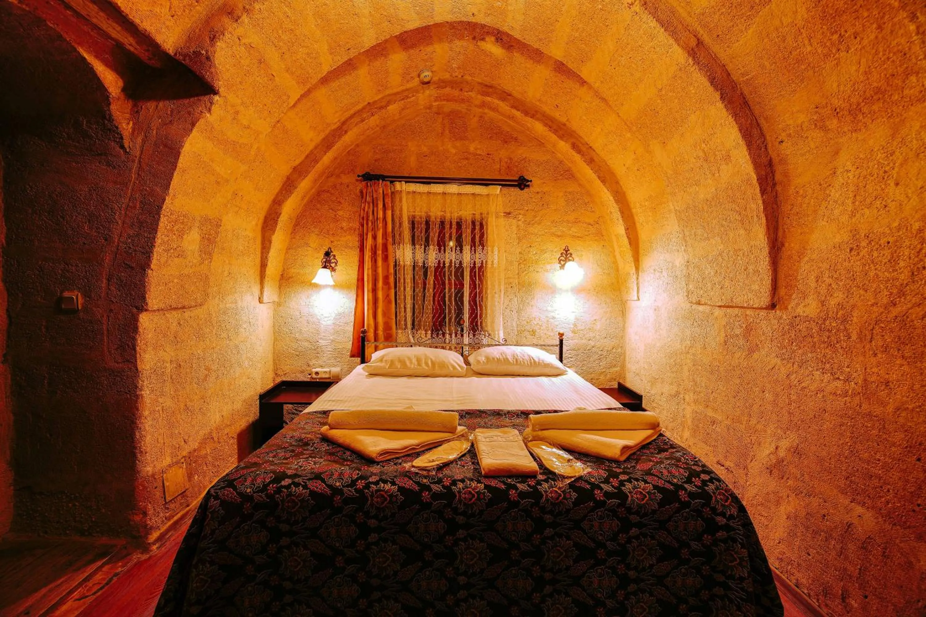 Bed in Alaca Cave Cappadocia