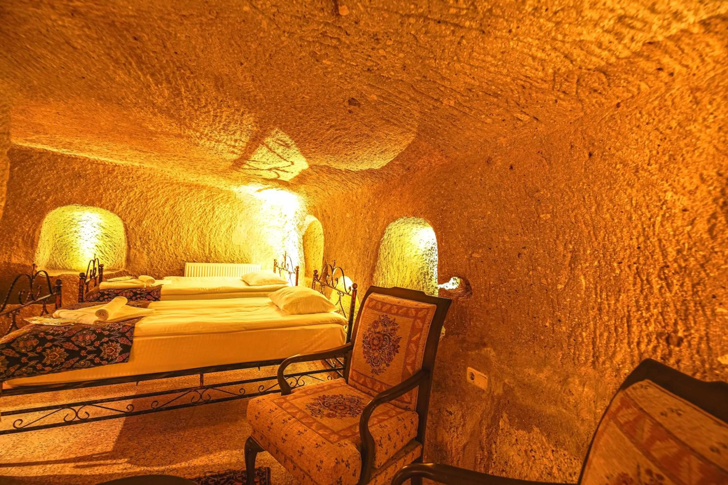 Bed in Alaca Cave Cappadocia