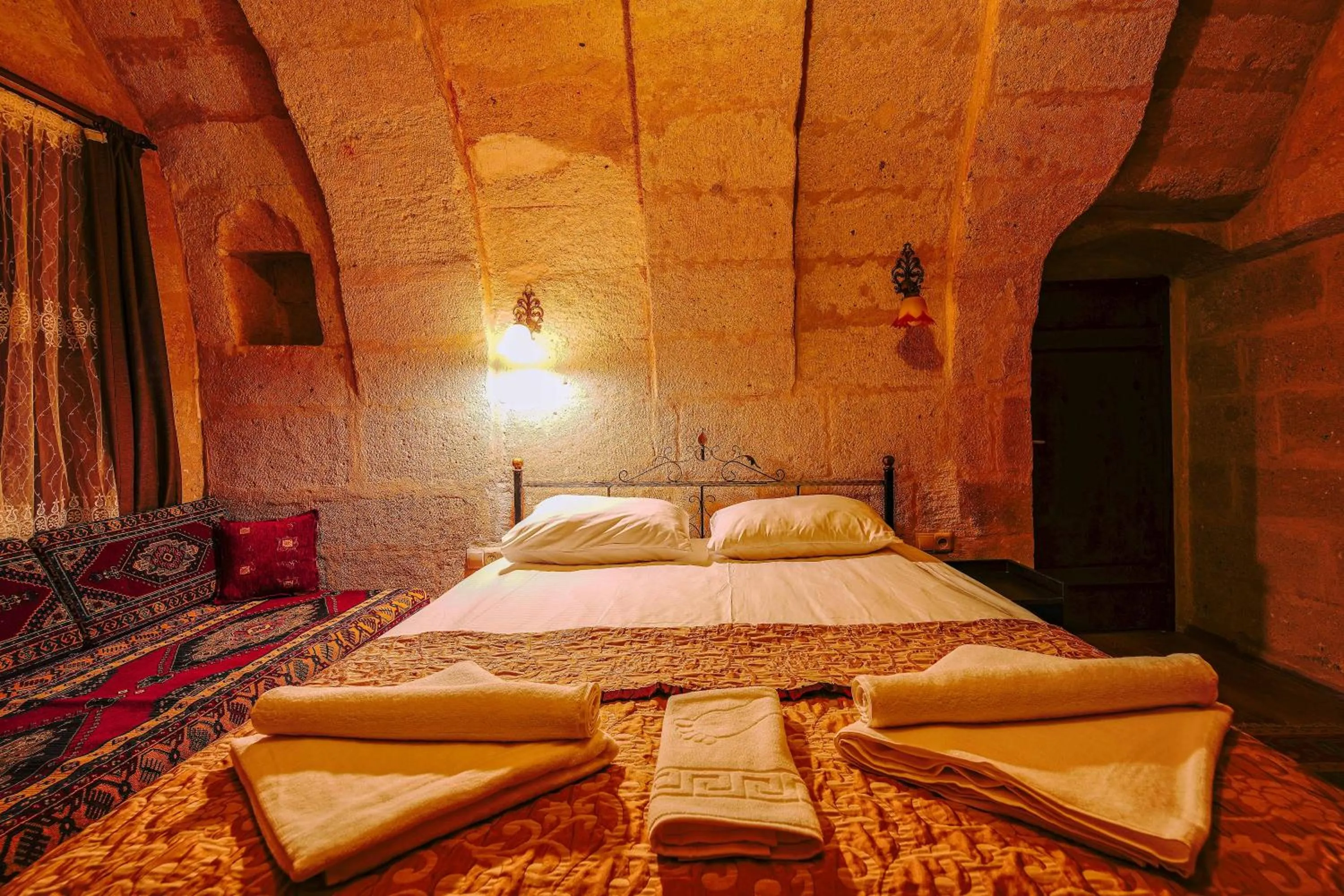 Bed in Alaca Cave Cappadocia