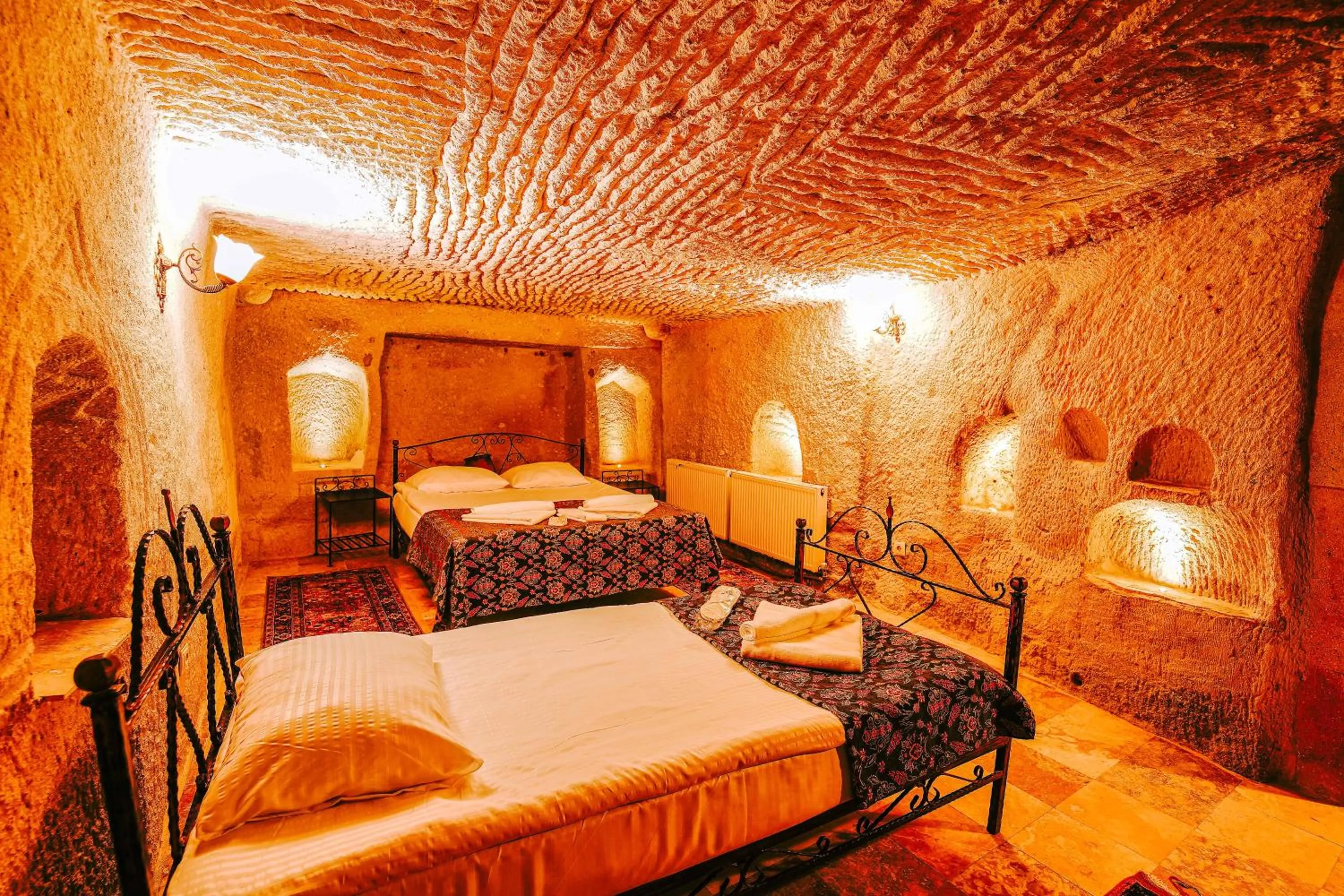 Bed in Alaca Cave Cappadocia