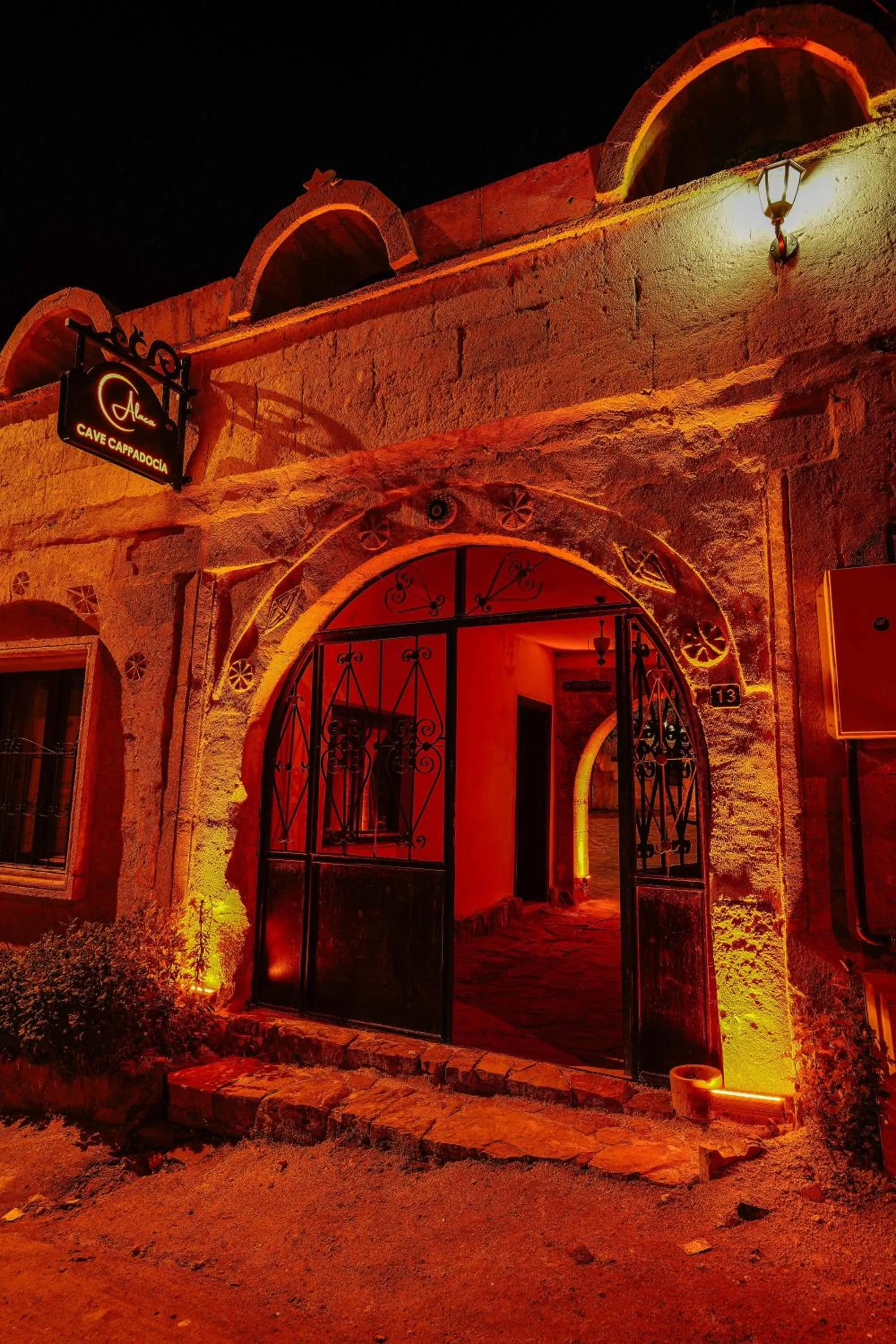 Facade/entrance in Alaca Cave Cappadocia