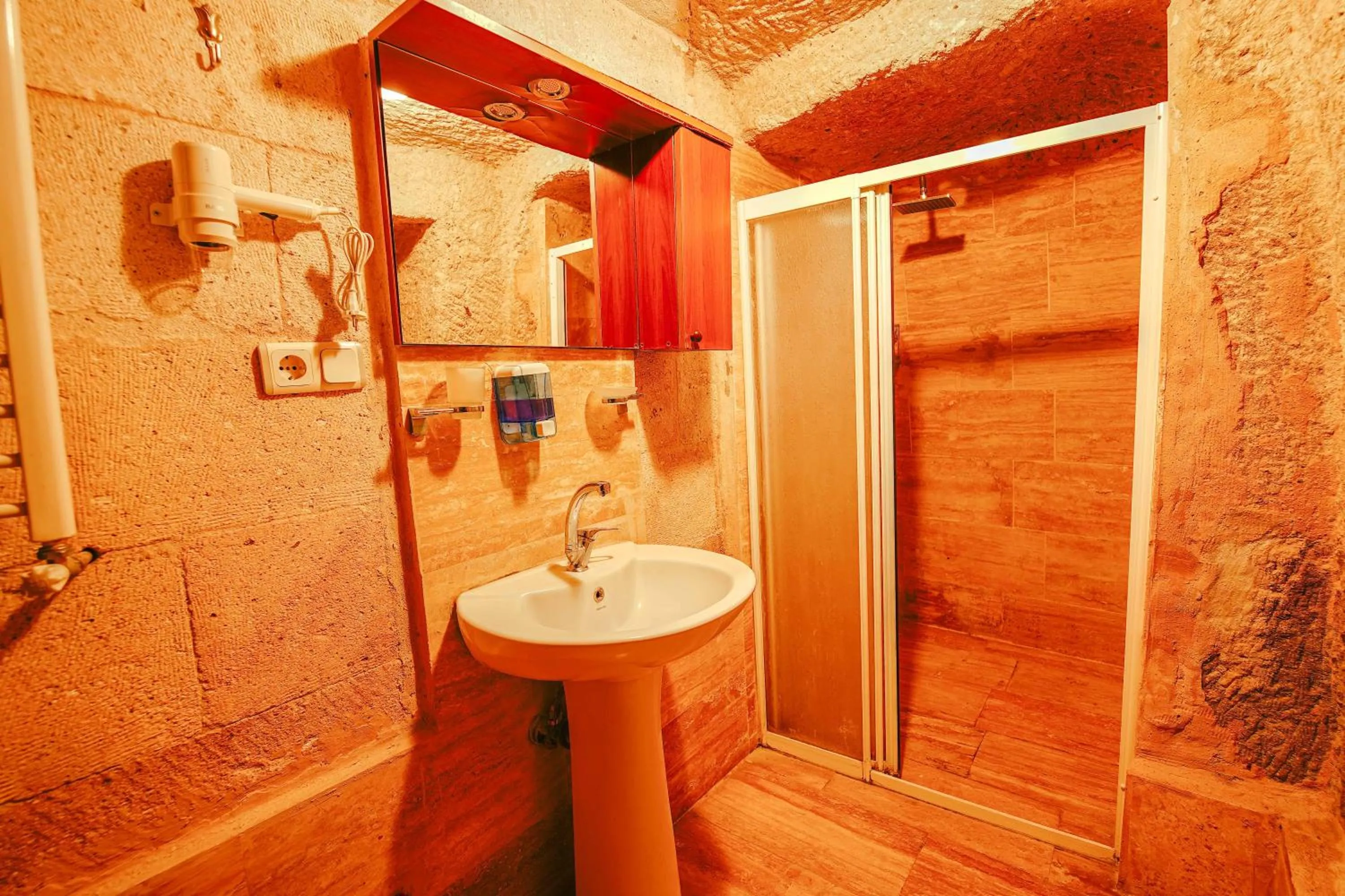 Shower in Alaca Cave Cappadocia