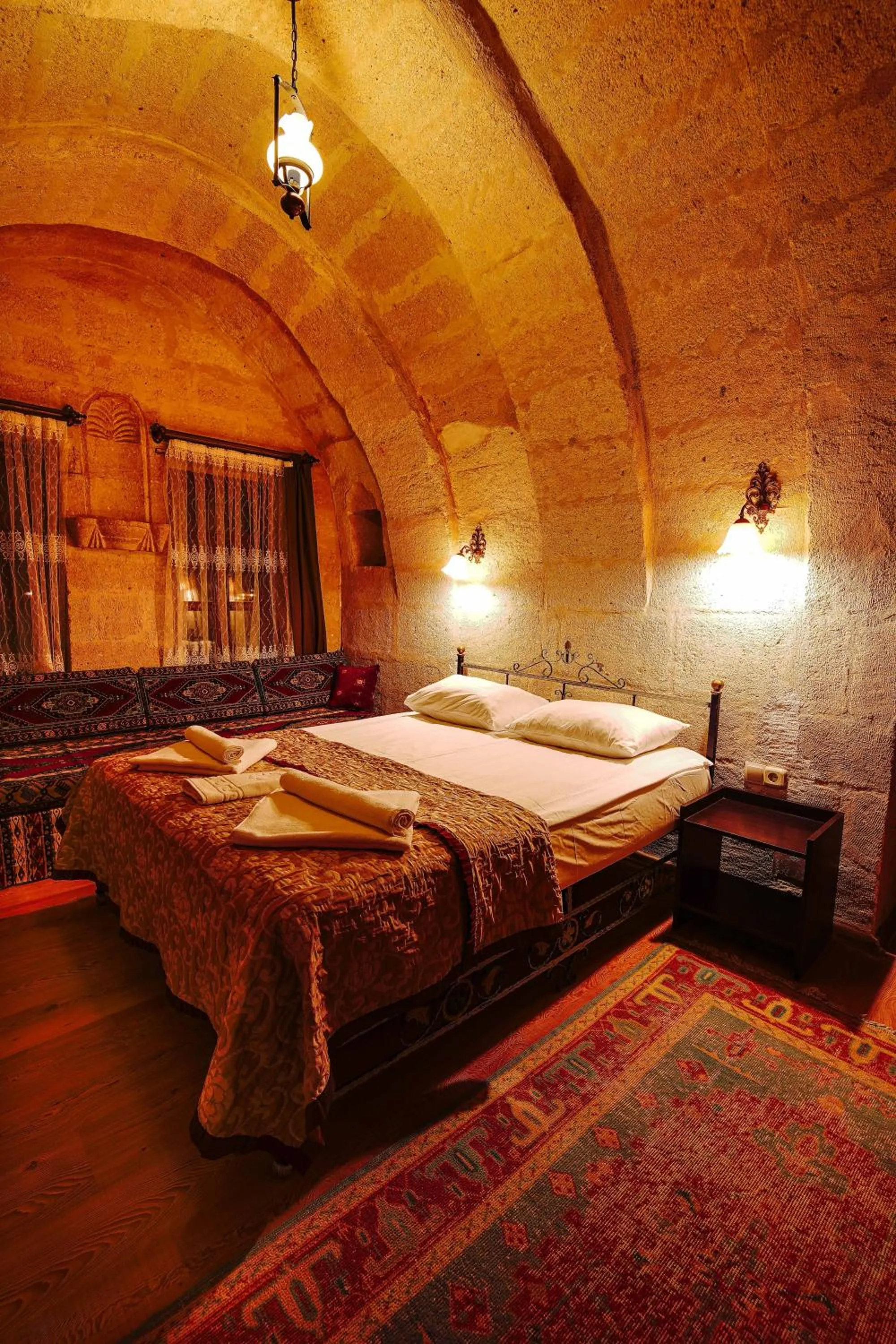Bed in Alaca Cave Cappadocia