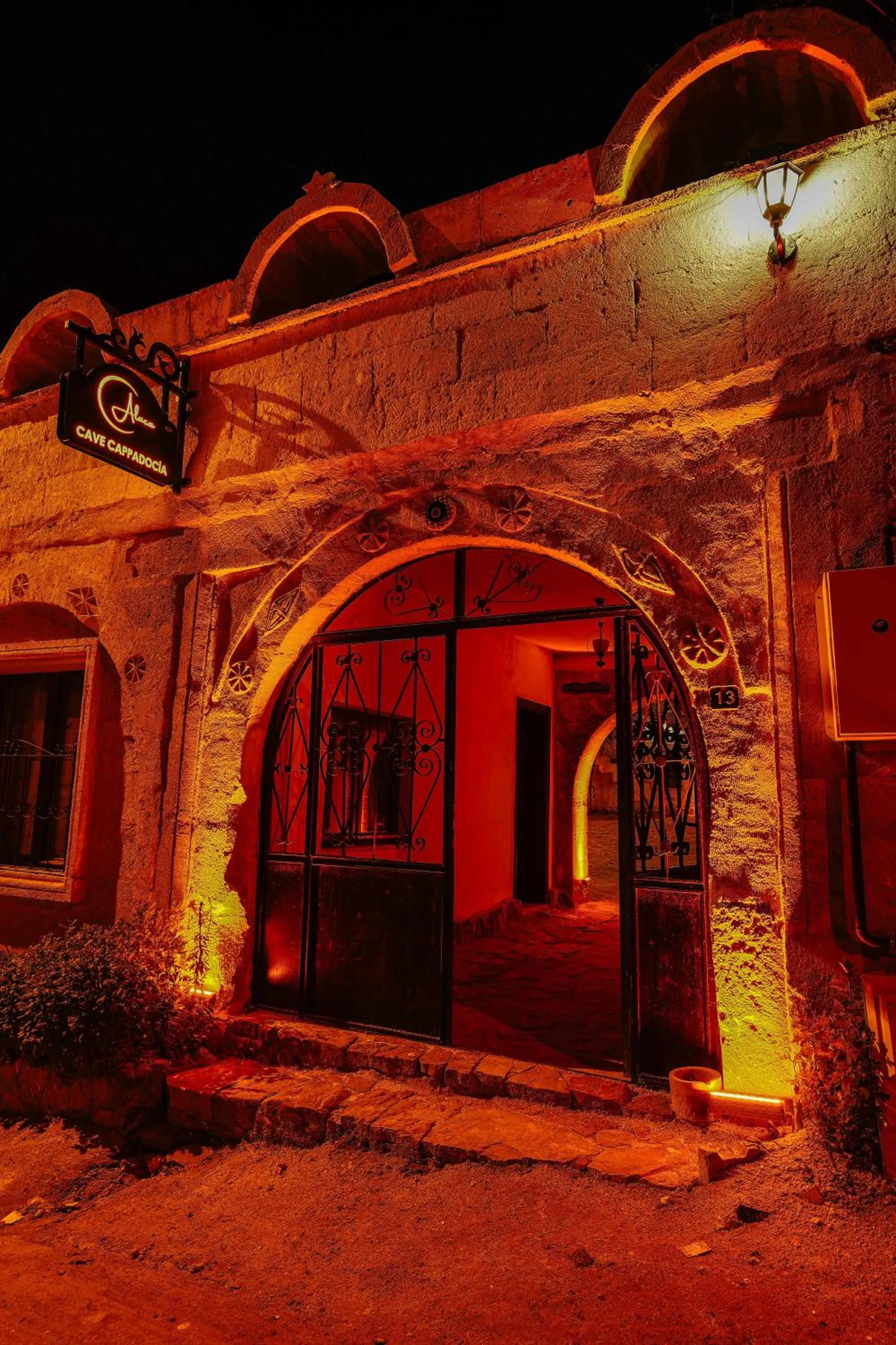 Facade/entrance in Alaca Cave Cappadocia