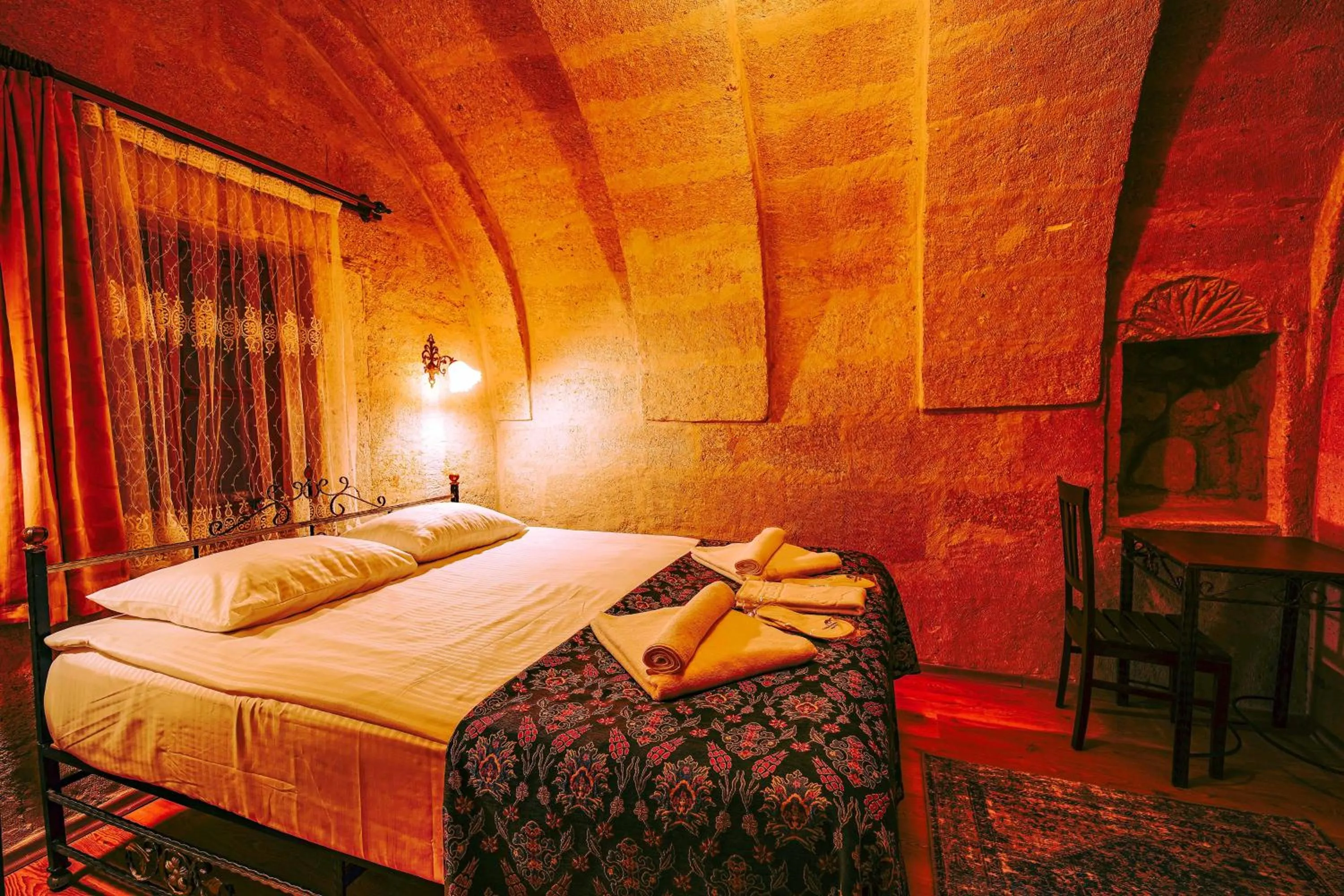 Bed in Alaca Cave Cappadocia