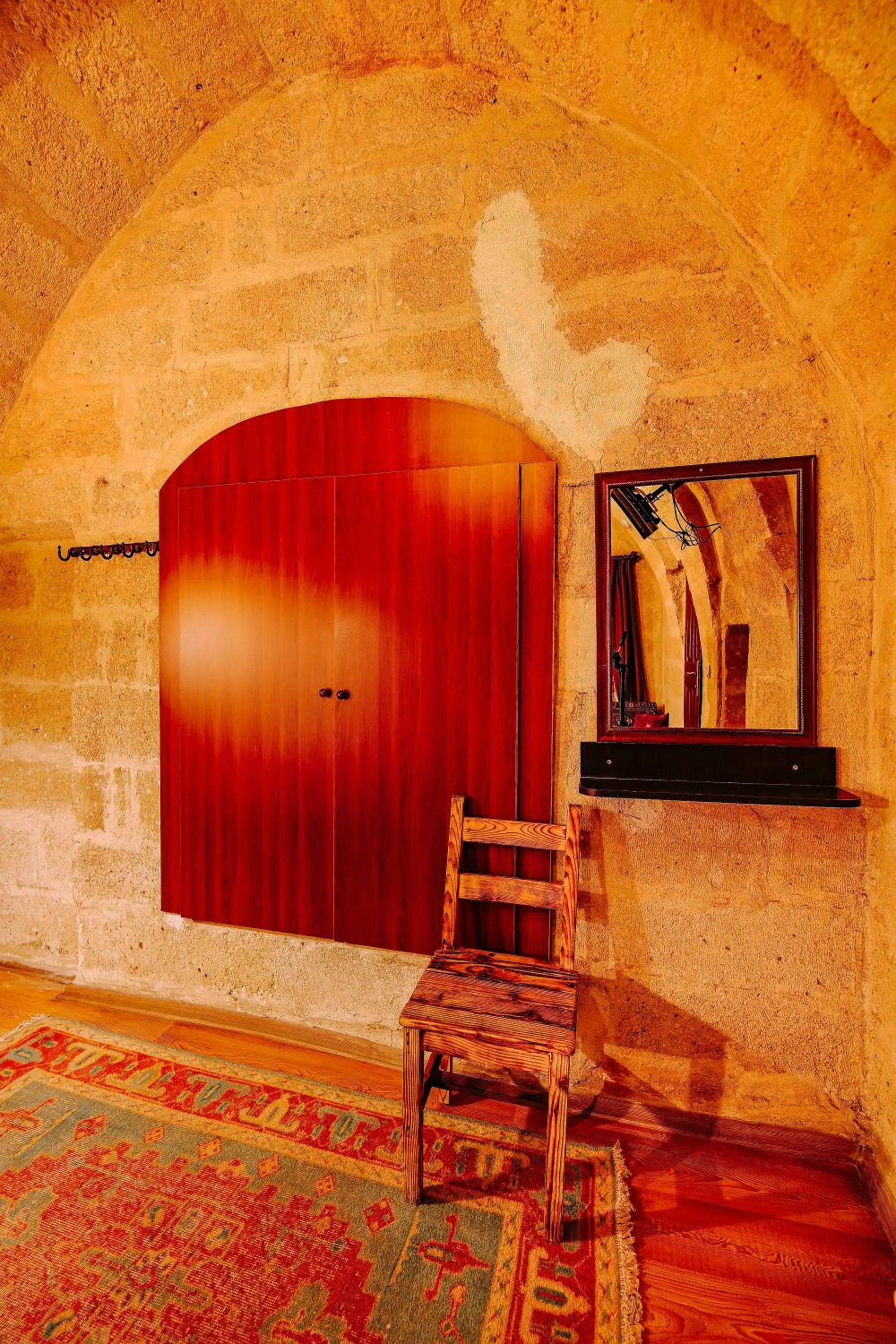 Seating area in Alaca Cave Cappadocia