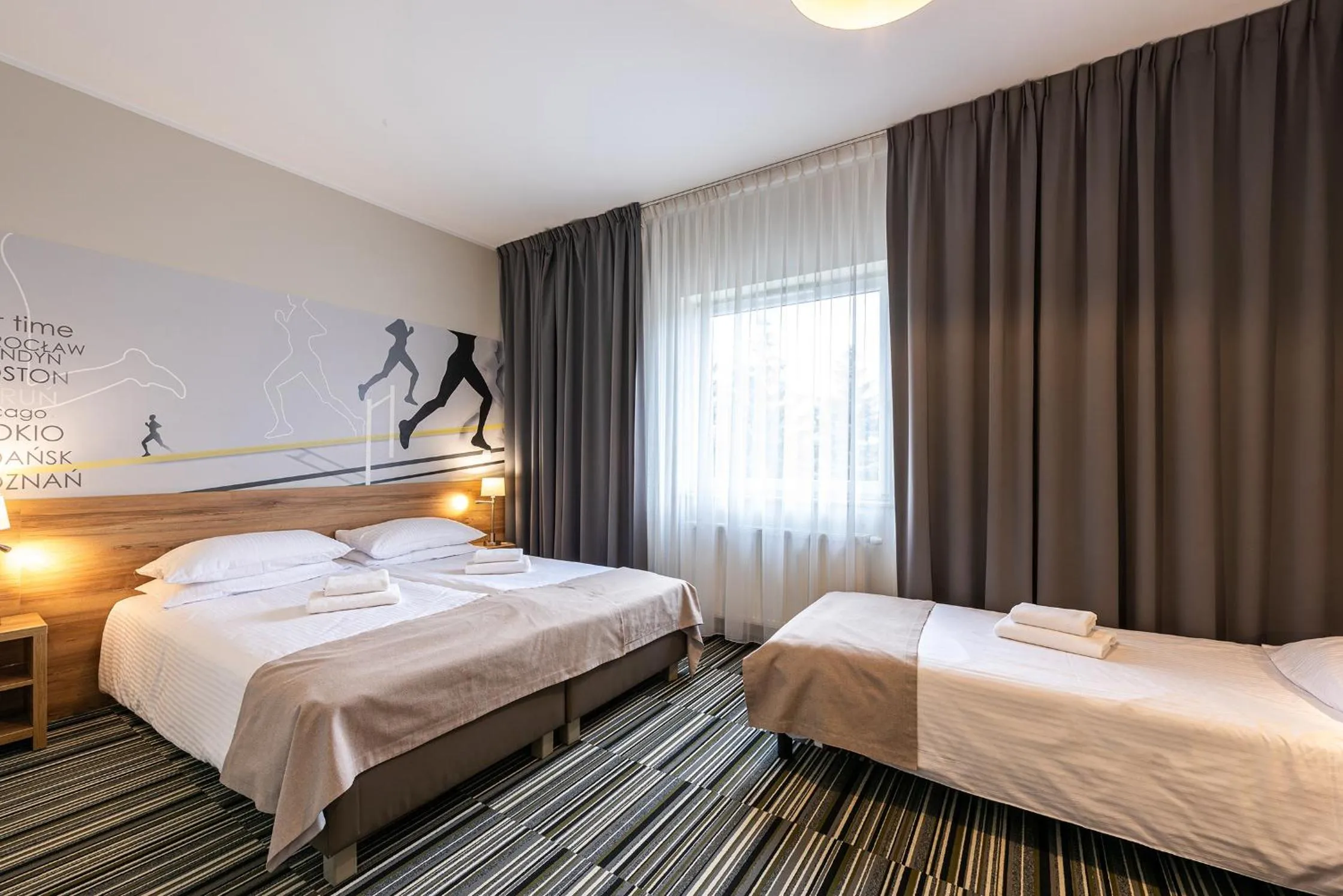 Bed in Hotel Maraton