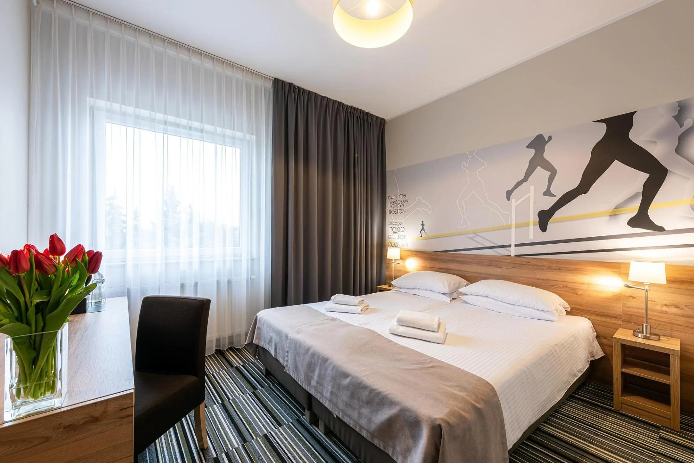 Bed in Hotel Maraton